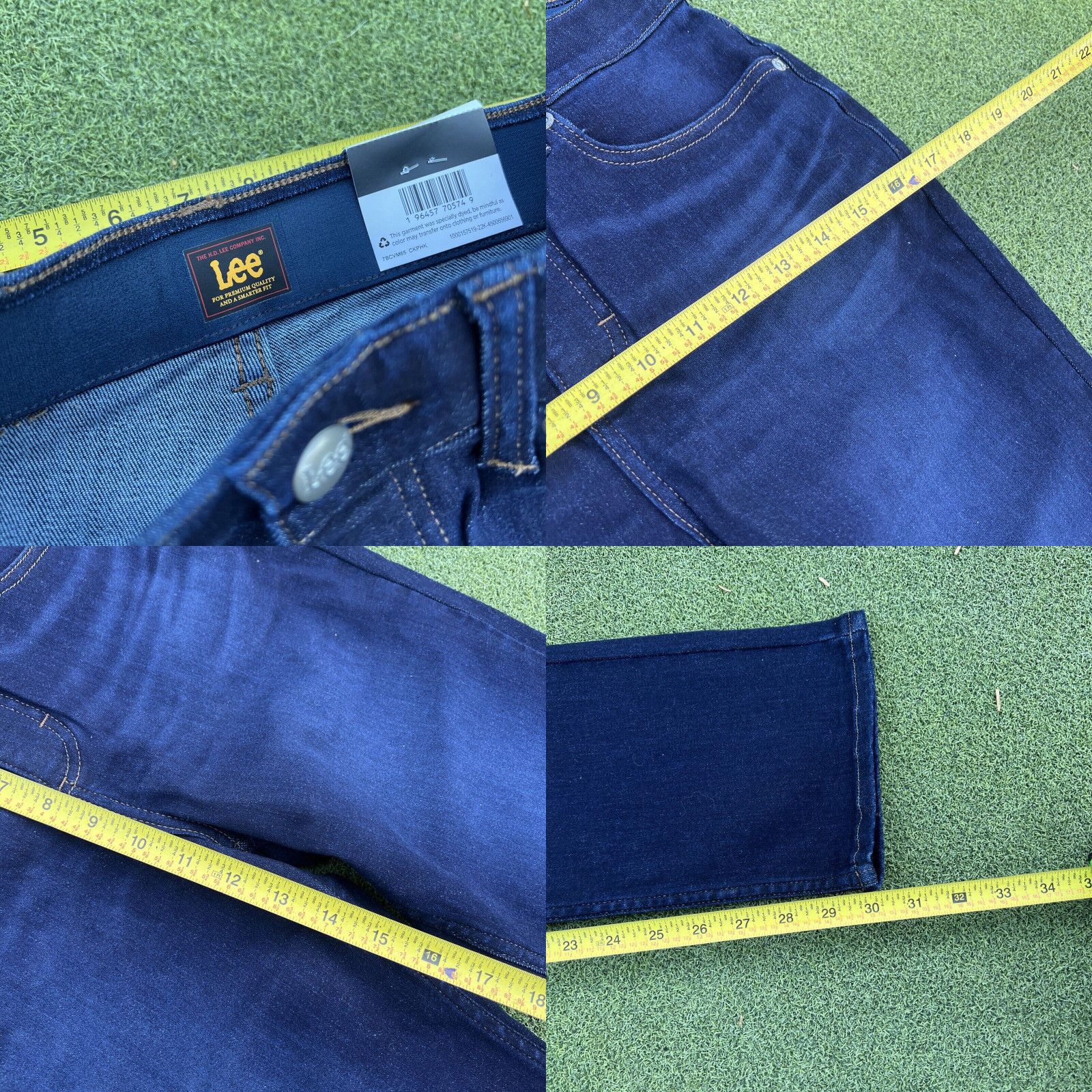 Lee New LEE Womens Straight Jeans Size 6 Medium Wash Cotton Poly Blend Stretch Size 28" / US 6 / IT 42 - 8 Thumbnail