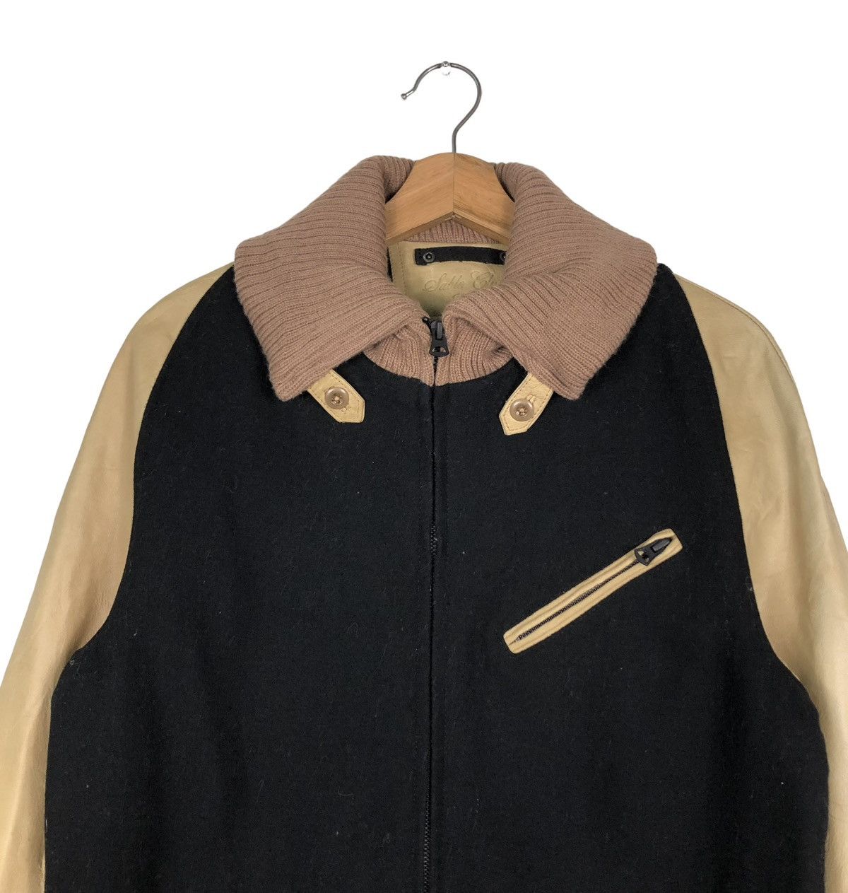 Japanese Brand 🔥VINTAGE LEATHER JACKET HANDSUMES ISSEY MIYAKE JAPAN Size US L / EU 52-54 / 3 - 3 Thumbnail