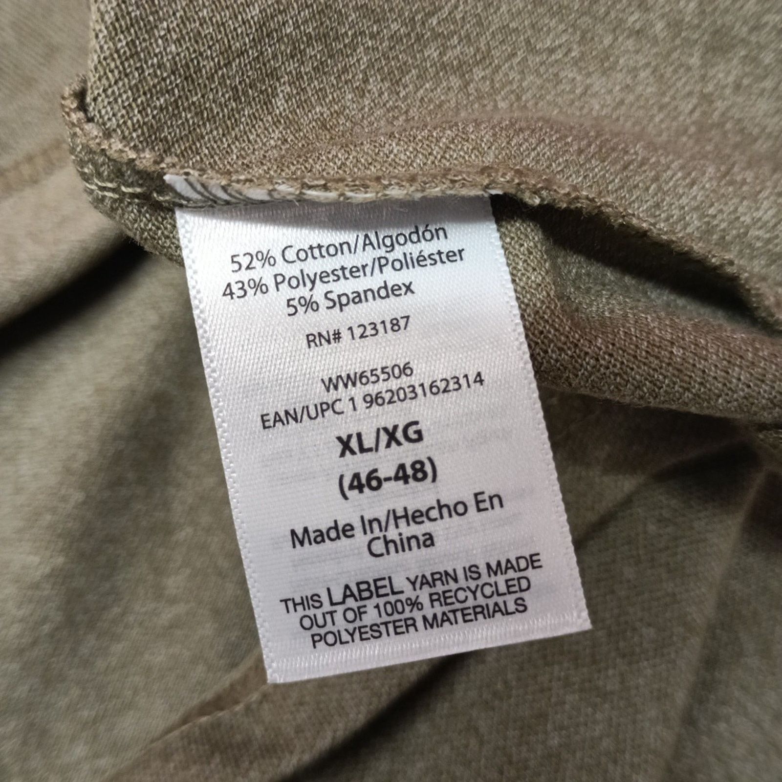Wrangler Wrangler Henley Shirt Men's XL (46-48) Green Relaxed Fit Size US XL / EU 56 / 4 - 6 Thumbnail