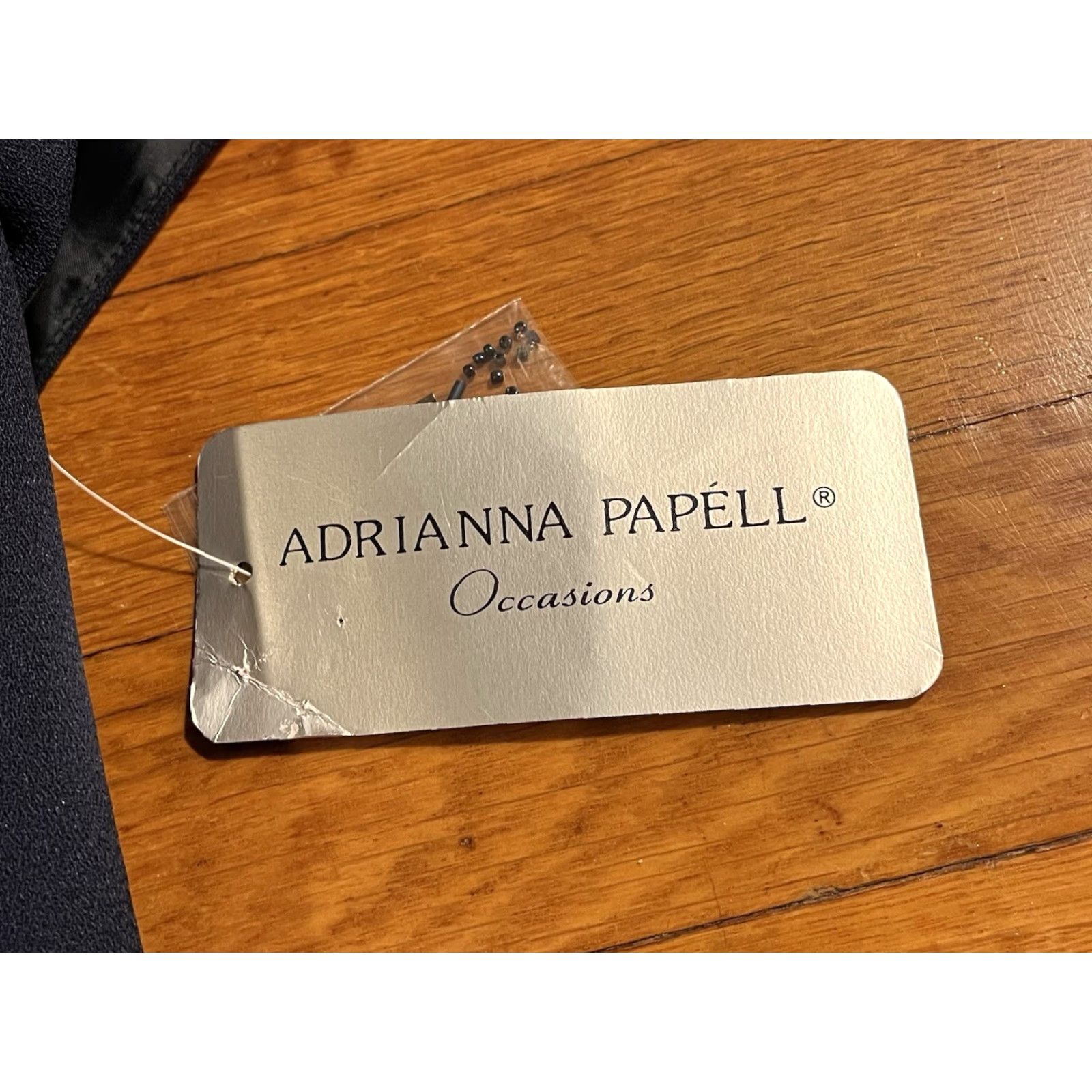 Adrianna Papell VINTAGE Adrianna Papell Occasions Formal Bolero Beaded Jacket Women’s 16 Blue Displaying 80s Retro Bohemian Classic Designer Size XXL / US 16-18 / IT 52-54 - 4 Thumbnail