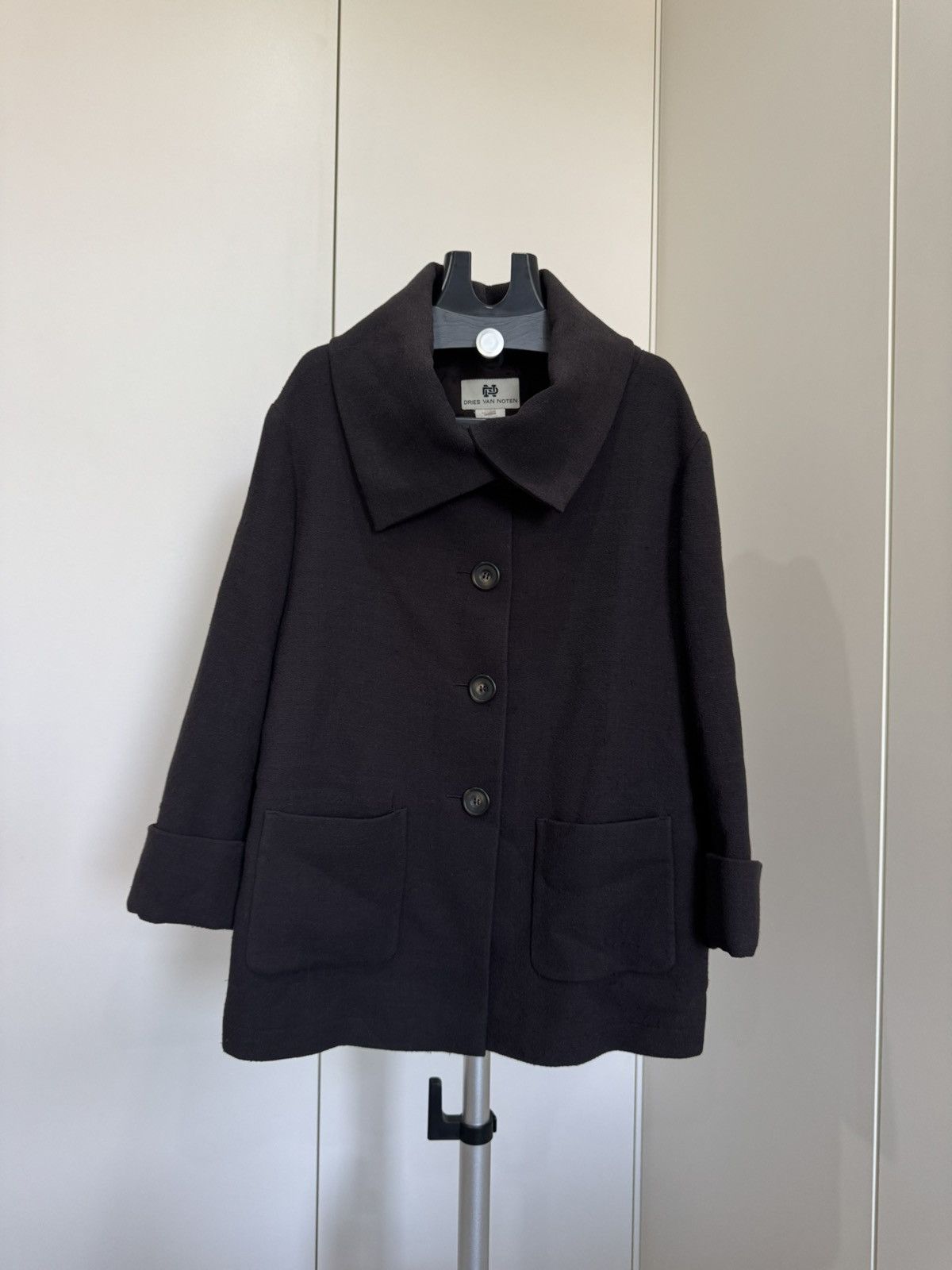 Dries Van Noten DRIES VAN NOTEN Designer Cape Coat Size S / US 4 / IT 40 - 1 Thumbnail