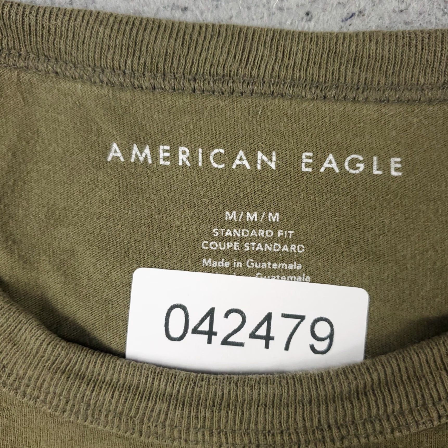 American Eagle Outfitters American Eagle Casual T-Shirt Men’s Medium Beige Short Sleeve Crew Neck Size US M / EU 48-50 / 2 - 7 Thumbnail