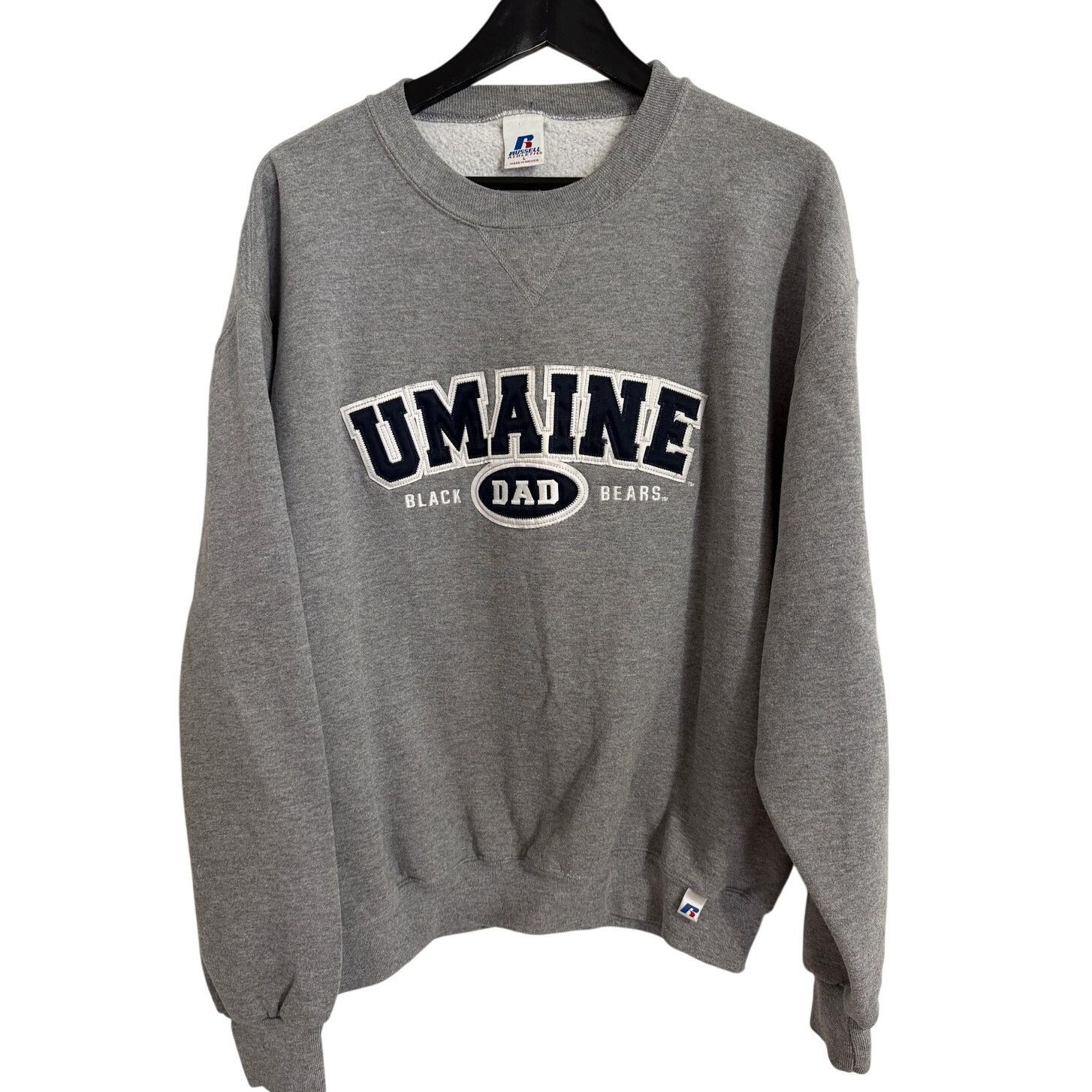Russell Athletic University of Maine Black Bears Dad Crewneck Sweatshirt Sz L Size US L / EU 52-54 / 3 - 1 Thumbnail