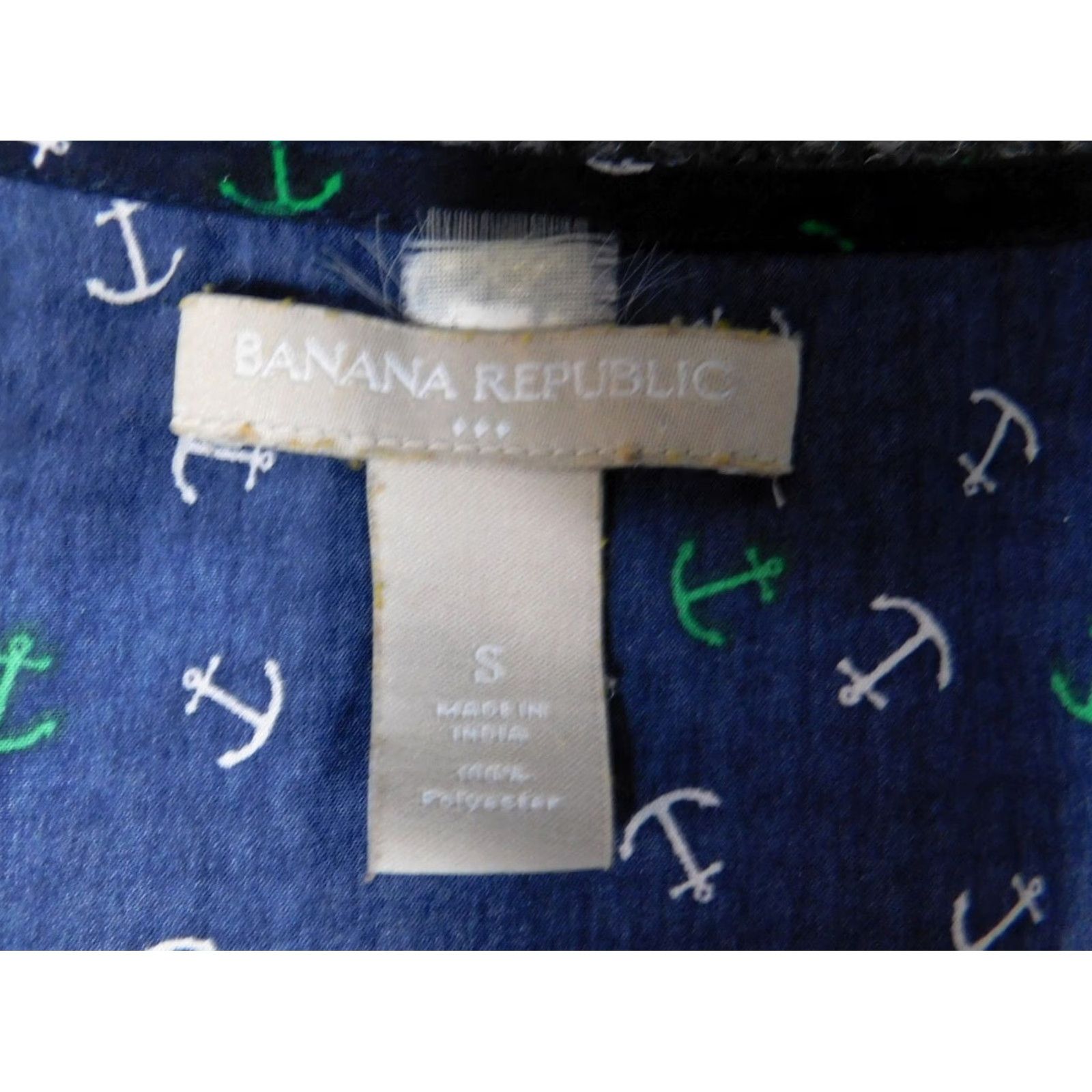 Banana Republic Banana Republic Blouse Small Women Blue Crew Neck Pullover Sleeveless Casual Top Size S / US 4 / IT 40 - 5 Thumbnail
