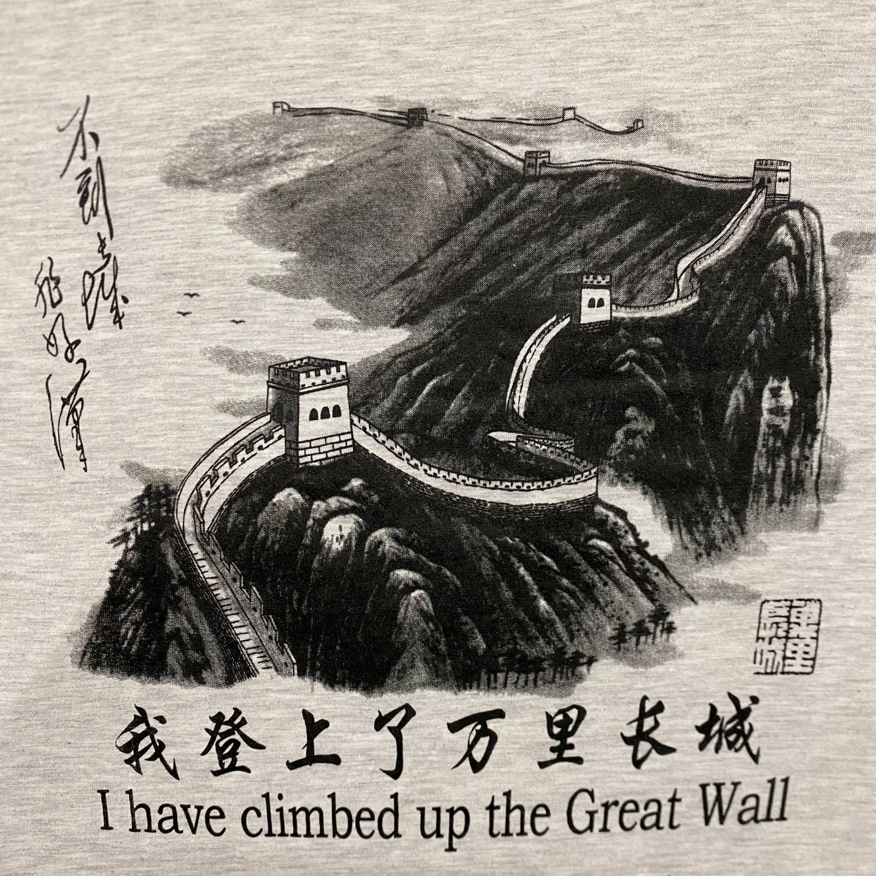 Vintage Vintage Y2K Great Wall China Dragon Tourist Destination Tee Size US S / EU 44-46 / 1 - 3 Thumbnail