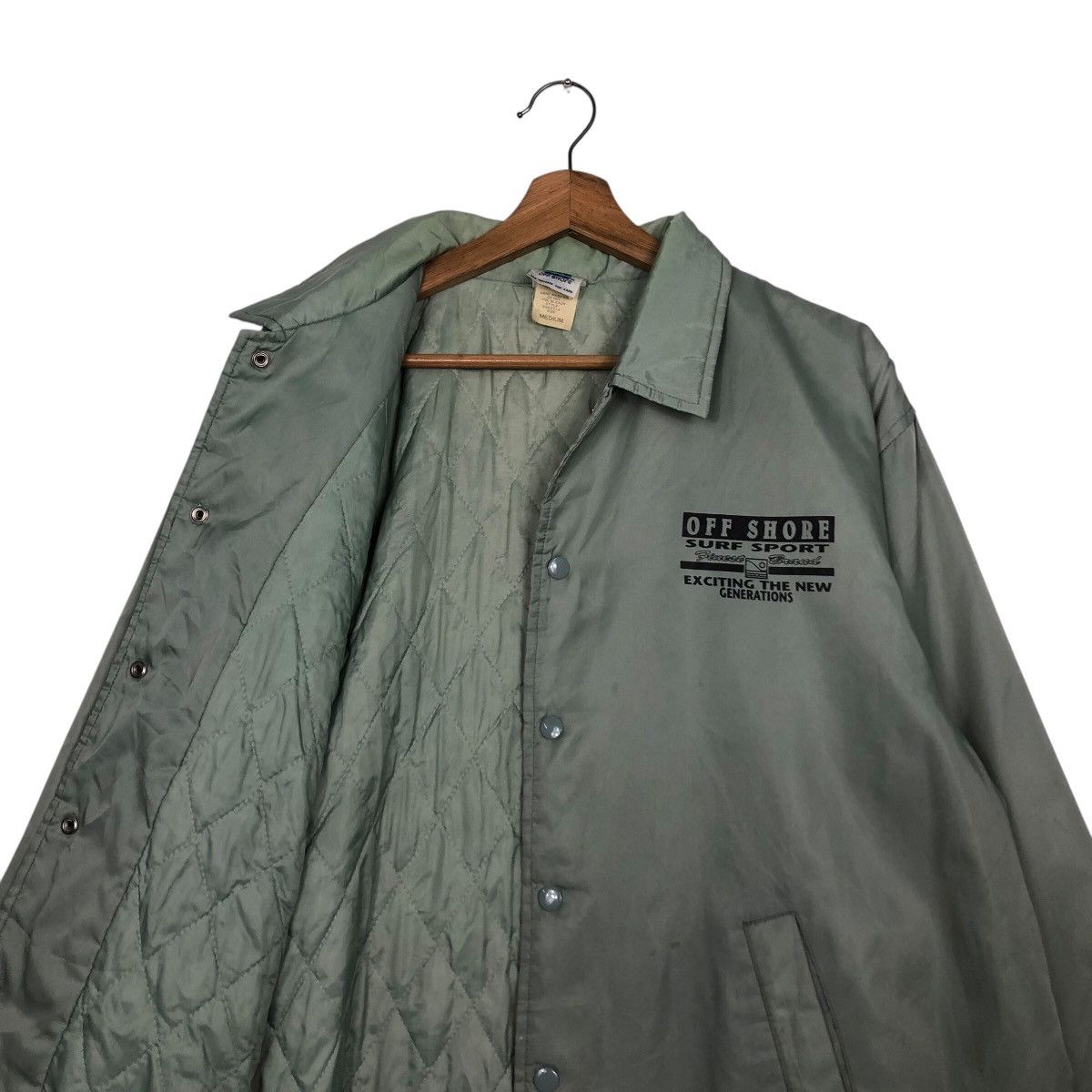 Japanese Brand × Vintage 📌Vintage Snap Button Jacket Off Shore Surf Style Big Logo Size US M / EU 48-50 / 2 - 13 Thumbnail