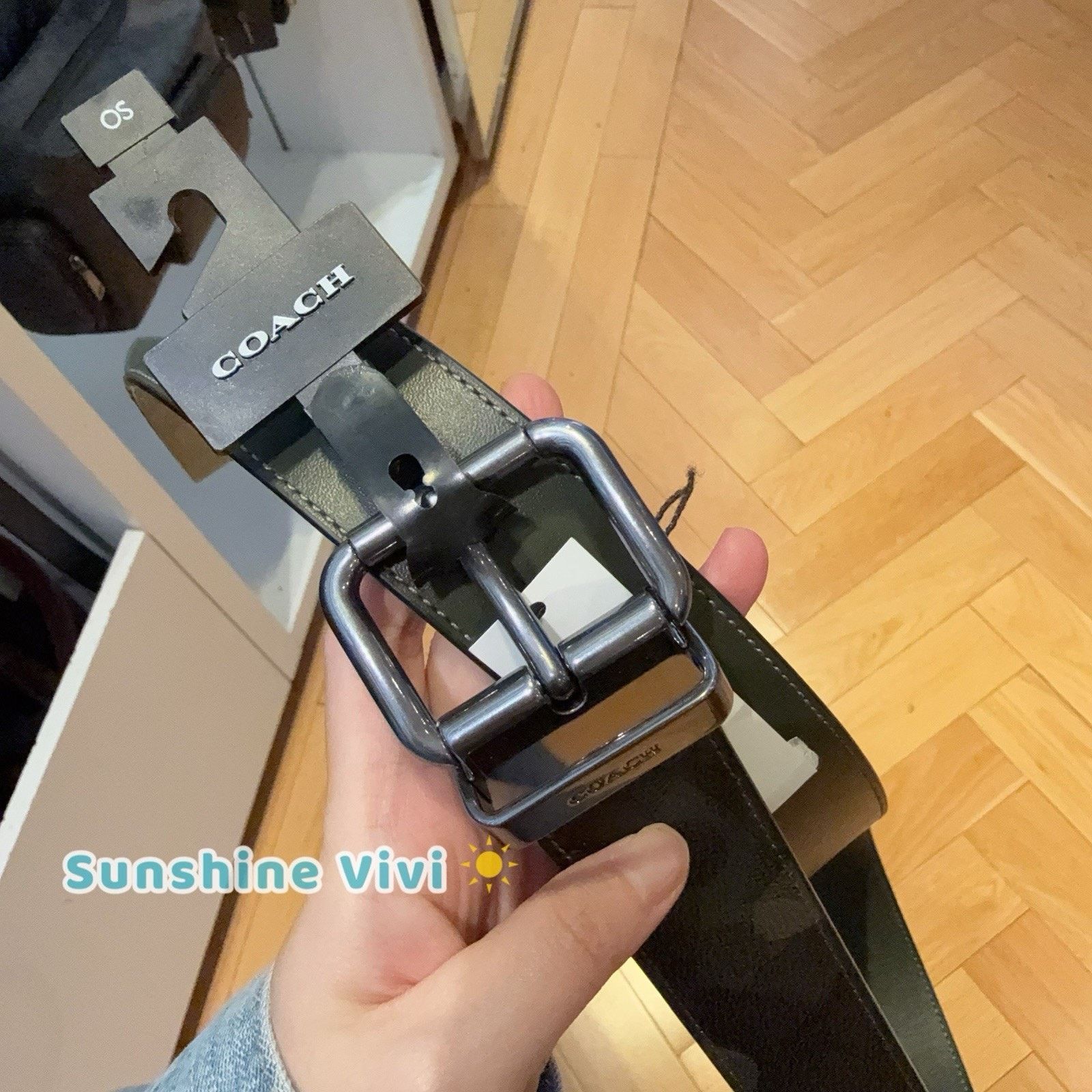 Coach NWT Coach Cut-To-Size Reversible Belt 38Mm Shamrock CY271 Size ONE SIZE - 4 Thumbnail