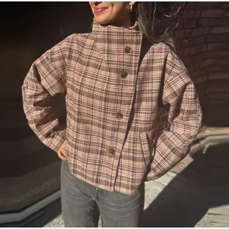 Vintage Striped Retro Y2k Style Loose Streetwear Coat Jacket Size S / US 4 / IT 40 - 1 Thumbnail