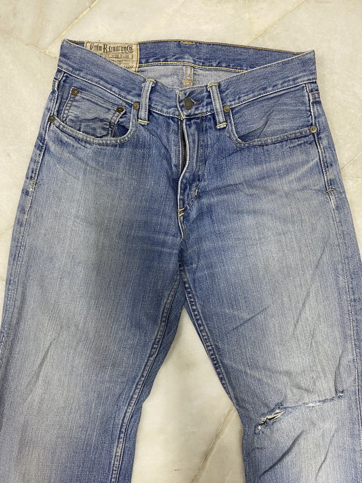 Polo Ralph Lauren Size 30x29 Vintage Polo Ralph Lauren Distressed Jeans Faded Size US 29 - 3 Thumbnail