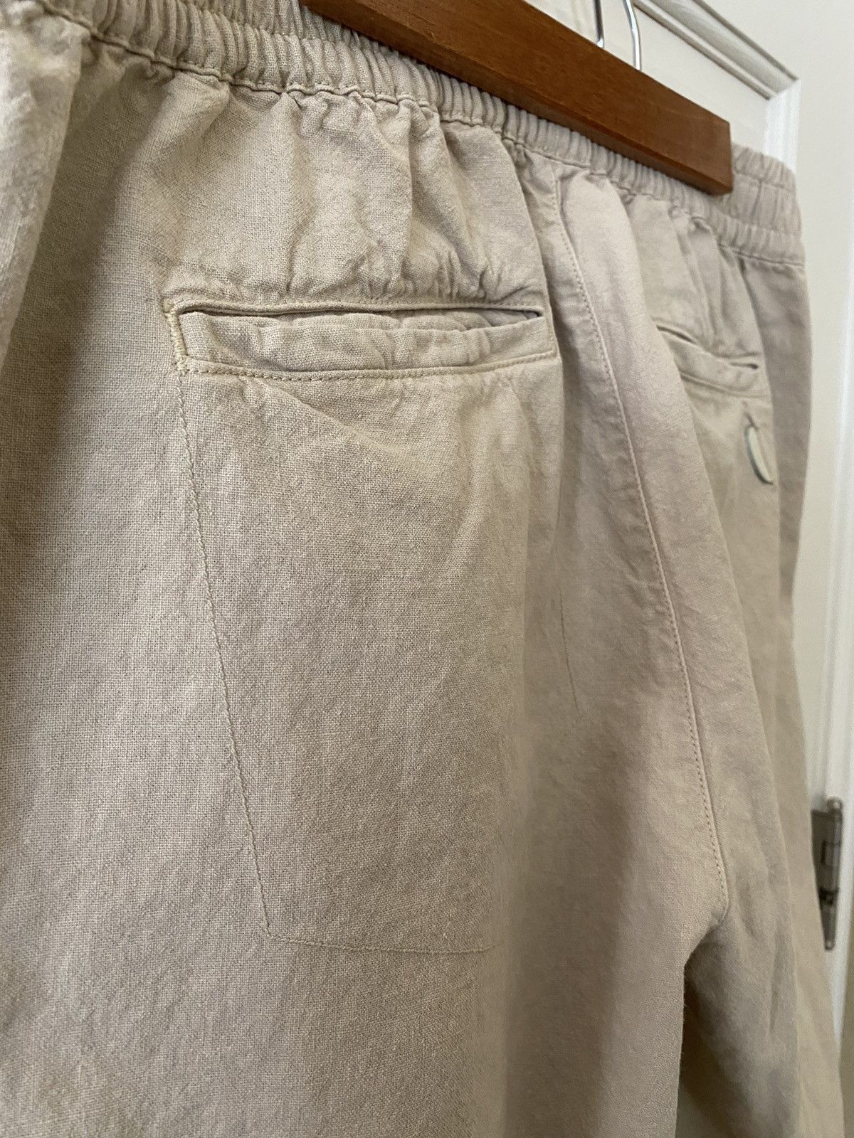 Folk Drawstring Assembly Pant Stone Linen/Cotton Size US 32 / EU 48 - 7 Thumbnail