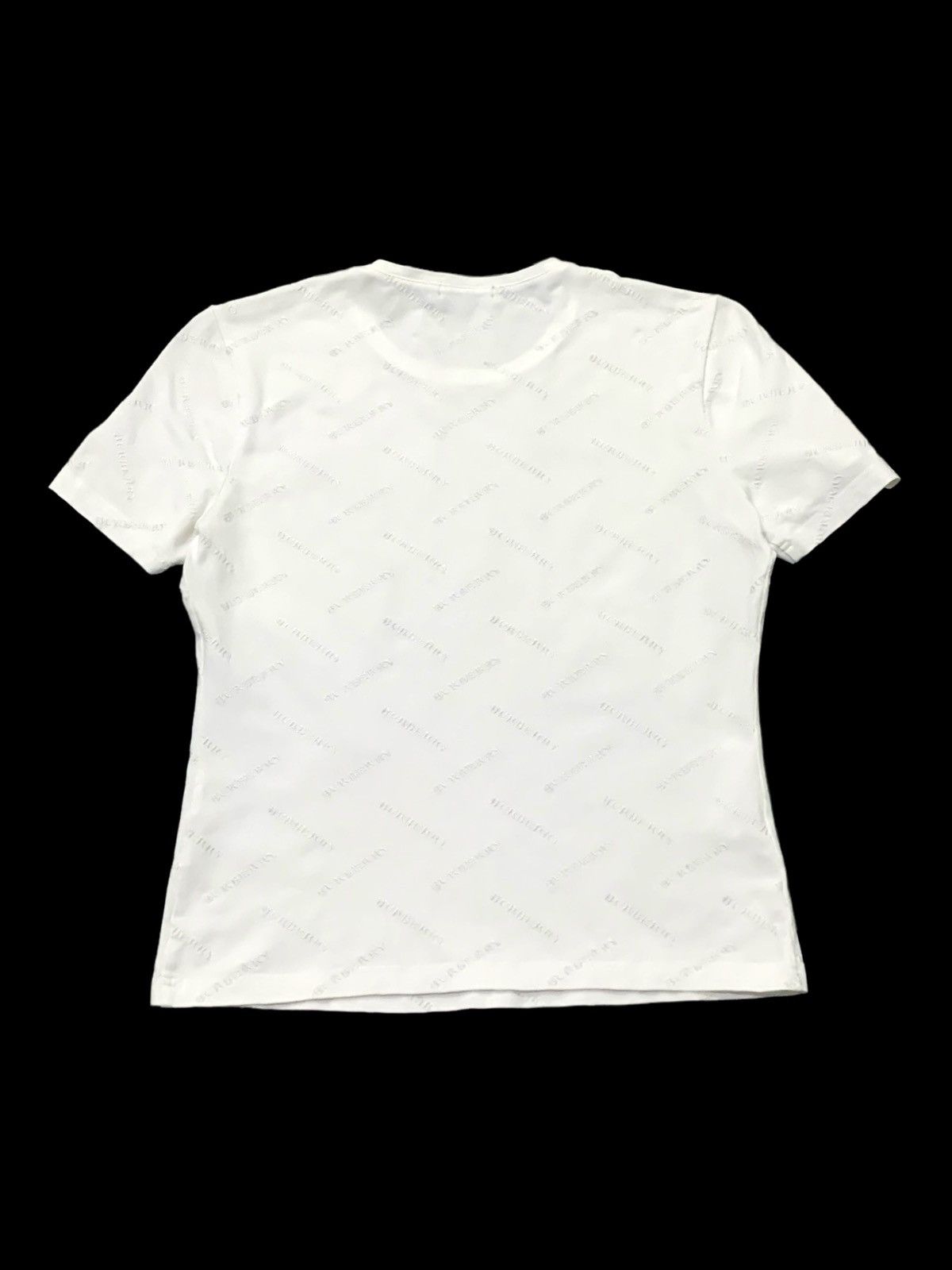 Beauty Beast × Burberry Burberry Full Spellout Embroidered Tee Size S / US 4 / IT 40 - 2 Thumbnail