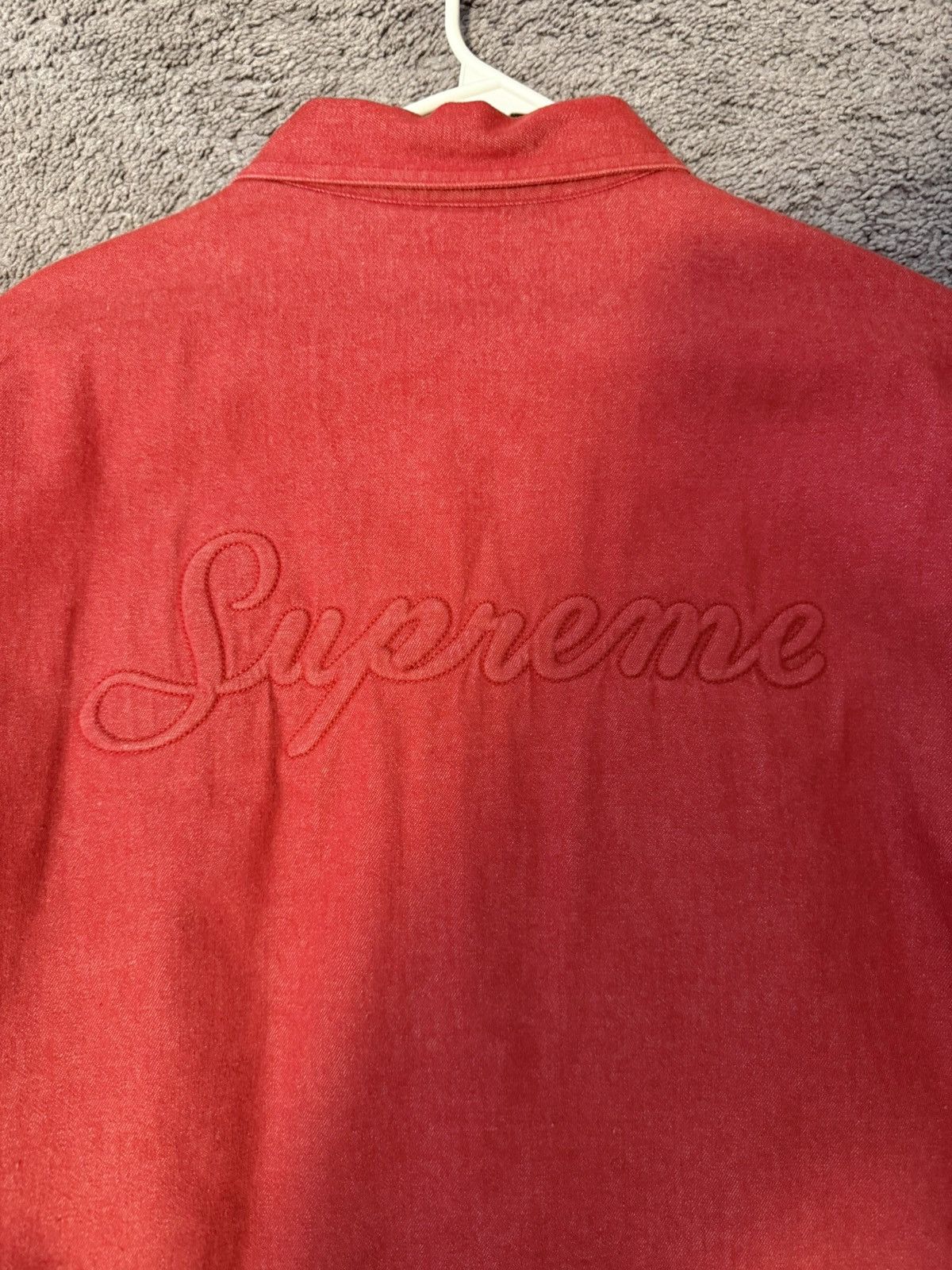 Supreme Supreme sherpa lined shirt large red Size US L / EU 52-54 / 3 - 2 Thumbnail