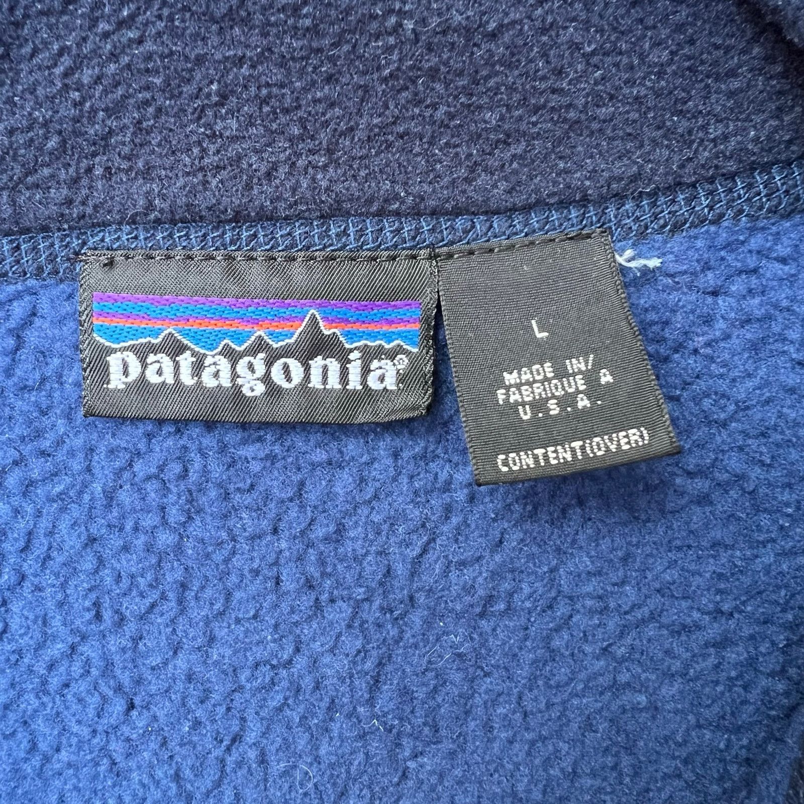 Patagonia × Vintage Vintage 90s Patagonia Synchilla Big T Fleece USA Pile Jacket Size US L / EU 52-54 / 3 - 2 Thumbnail