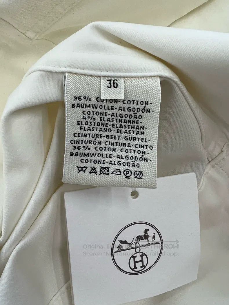 Hermes Hermes White Vest Dress Size XS / US 0-2 / IT 36-38 - 6 Thumbnail