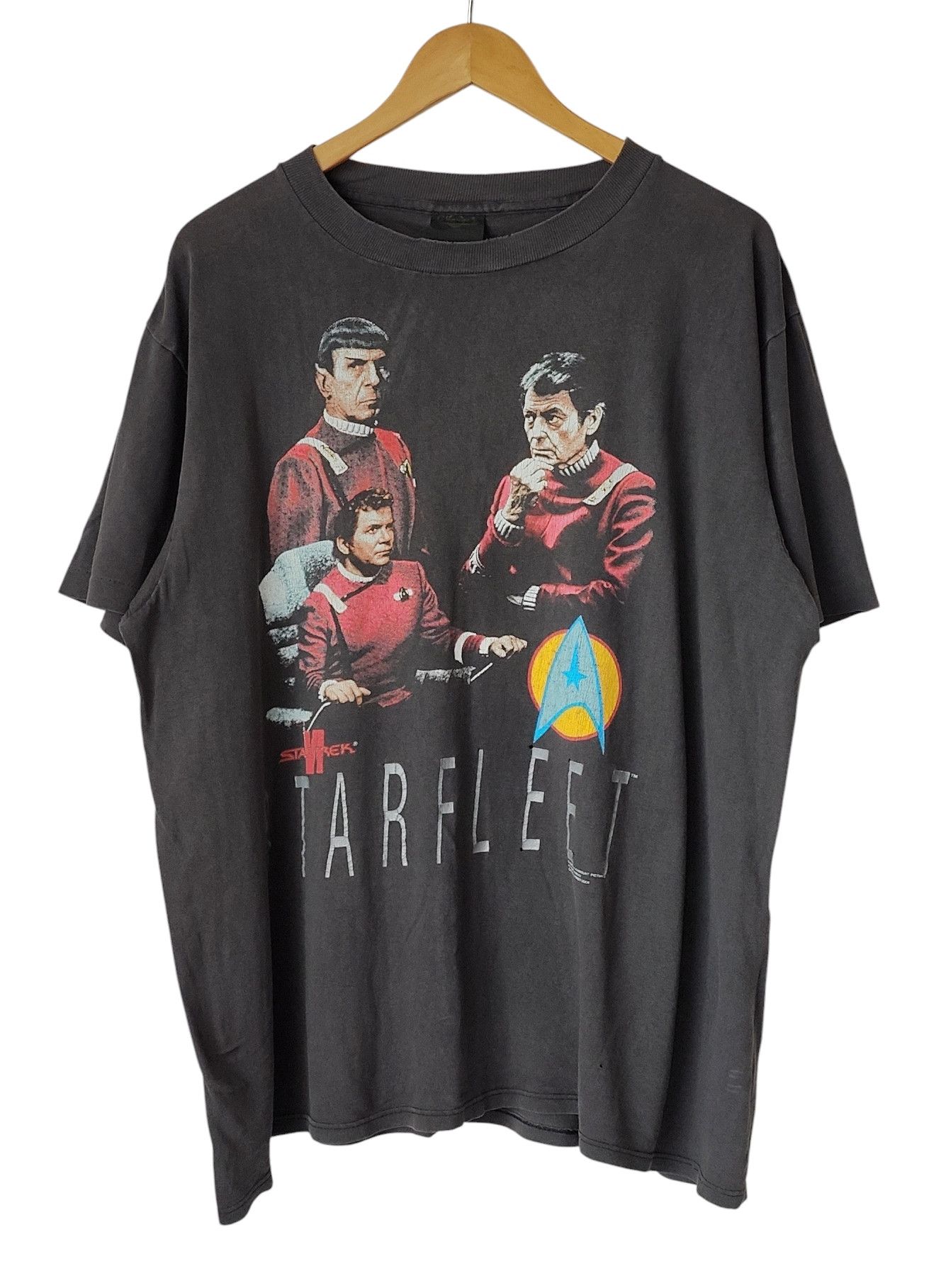 Vintage Vintage 1991 Star Trek Starfleet vs Klingons VTG Tshirt Size US XL / EU 56 / 4 - 2 Thumbnail