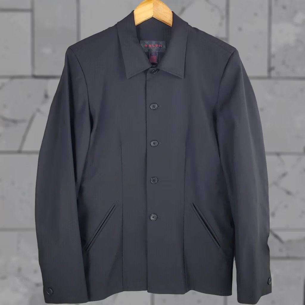 Ralph Lauren Ralph Lauren Womens Jacket Button Front Pockets Wind-Resistant Black Large RRL Size L / US 10 / IT 46 - 1 Thumbnail