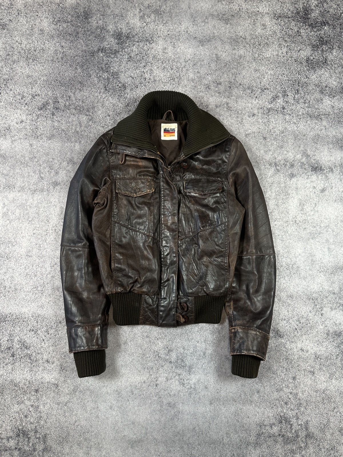 Vintage Y2k Vintage Leather Jacket Opium Avant Garden Rare VTg Pelle Size XL / US 12-14 / IT 48-50 - 1 Thumbnail