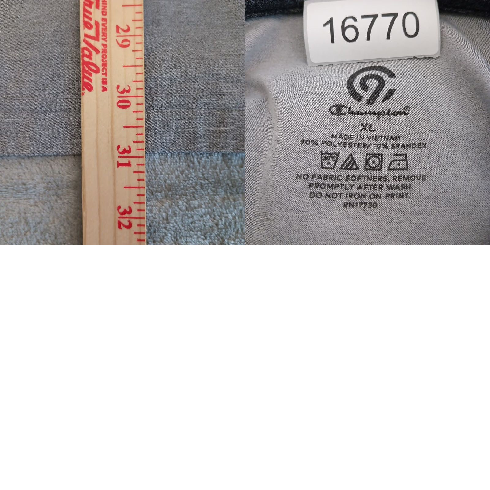 Champion Champion Polo Shirt Mens XL Gray Short Sleeve Size US XL / EU 56 / 4 - 8 Thumbnail