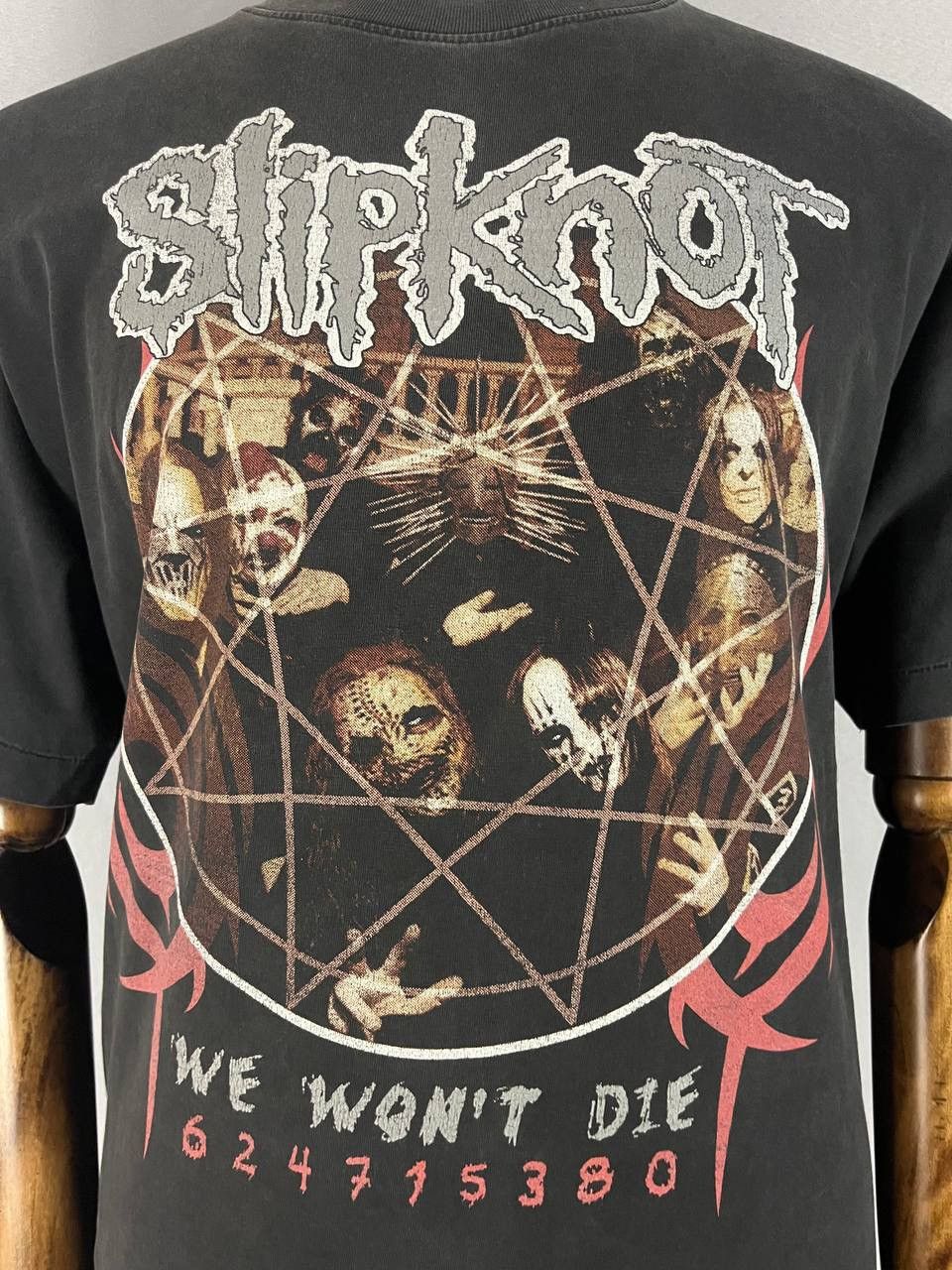 Slipknot Slipknot Vintage Tee T Shirt Black Faded 1990s Size US XL / EU 56 / 4 - 1 Thumbnail