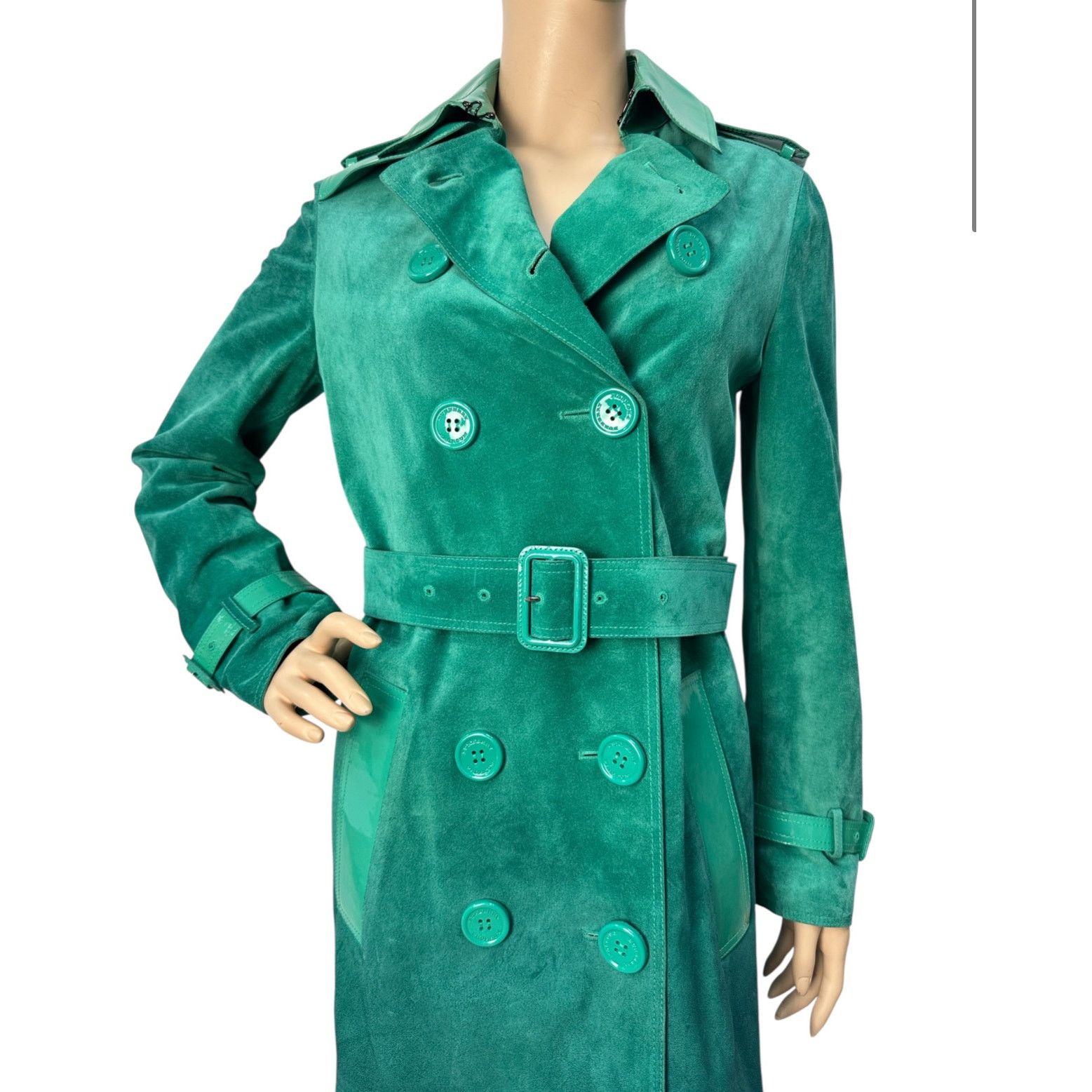 Burberry Prorsum Burberry Prorsum Dégradé Suede Trench Coat Size 42 Size M / US 6-8 / IT 42-44 - 3 Thumbnail