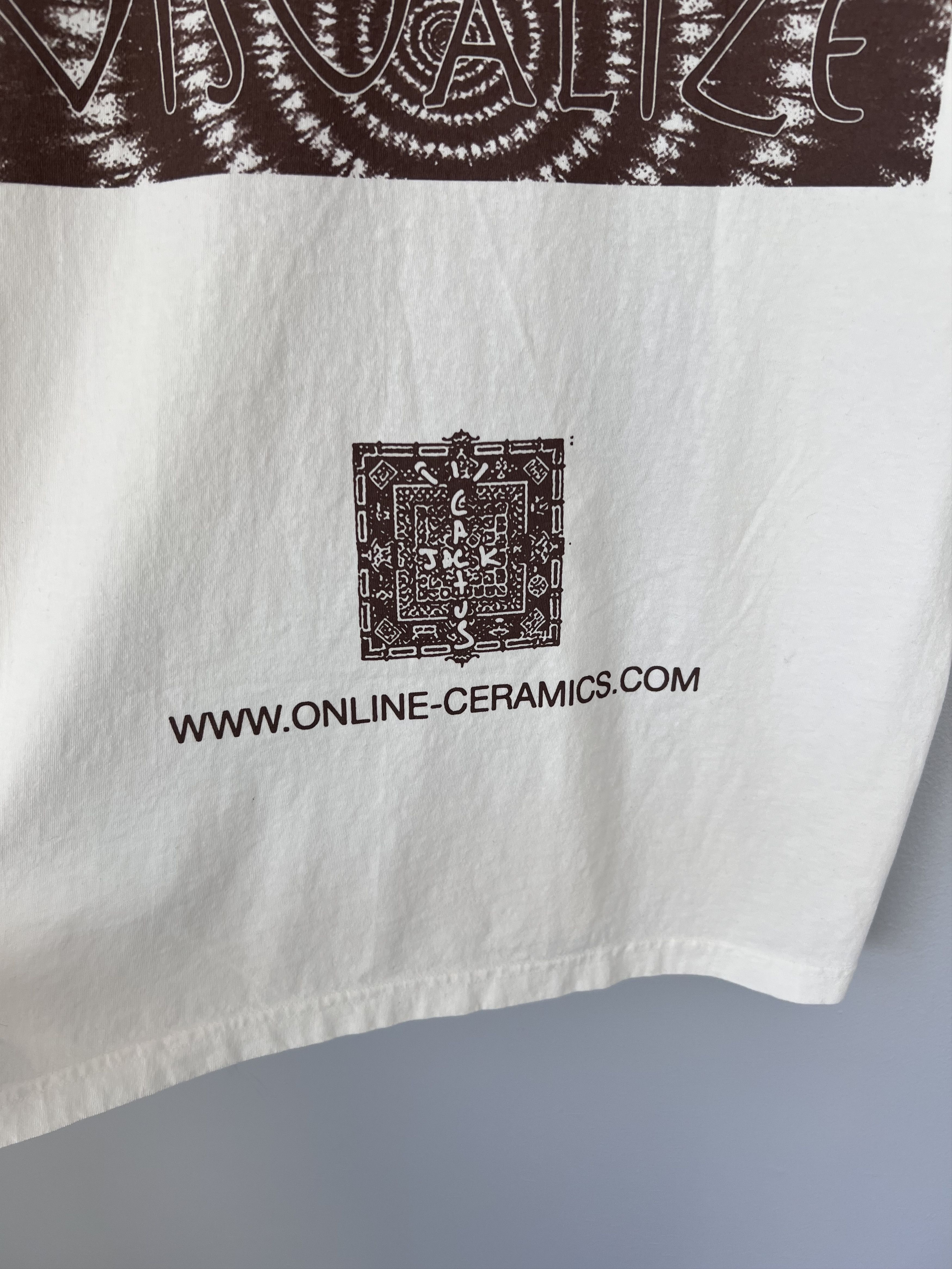 Online Ceramics × Travis Scott Online Ceramics Cactus Jack Utopia Tee in White Size US L / EU 52-54 / 3 - 5 Thumbnail