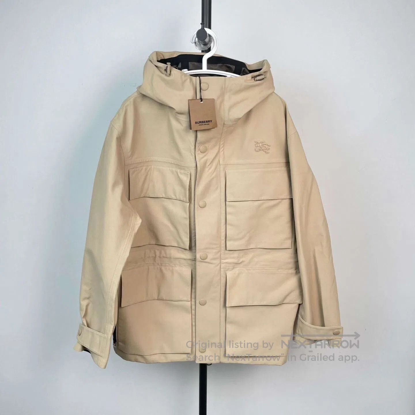 Burberry Burberry Beige Hooded Coat. Size US M / EU 48-50 / 2 - 1 Thumbnail