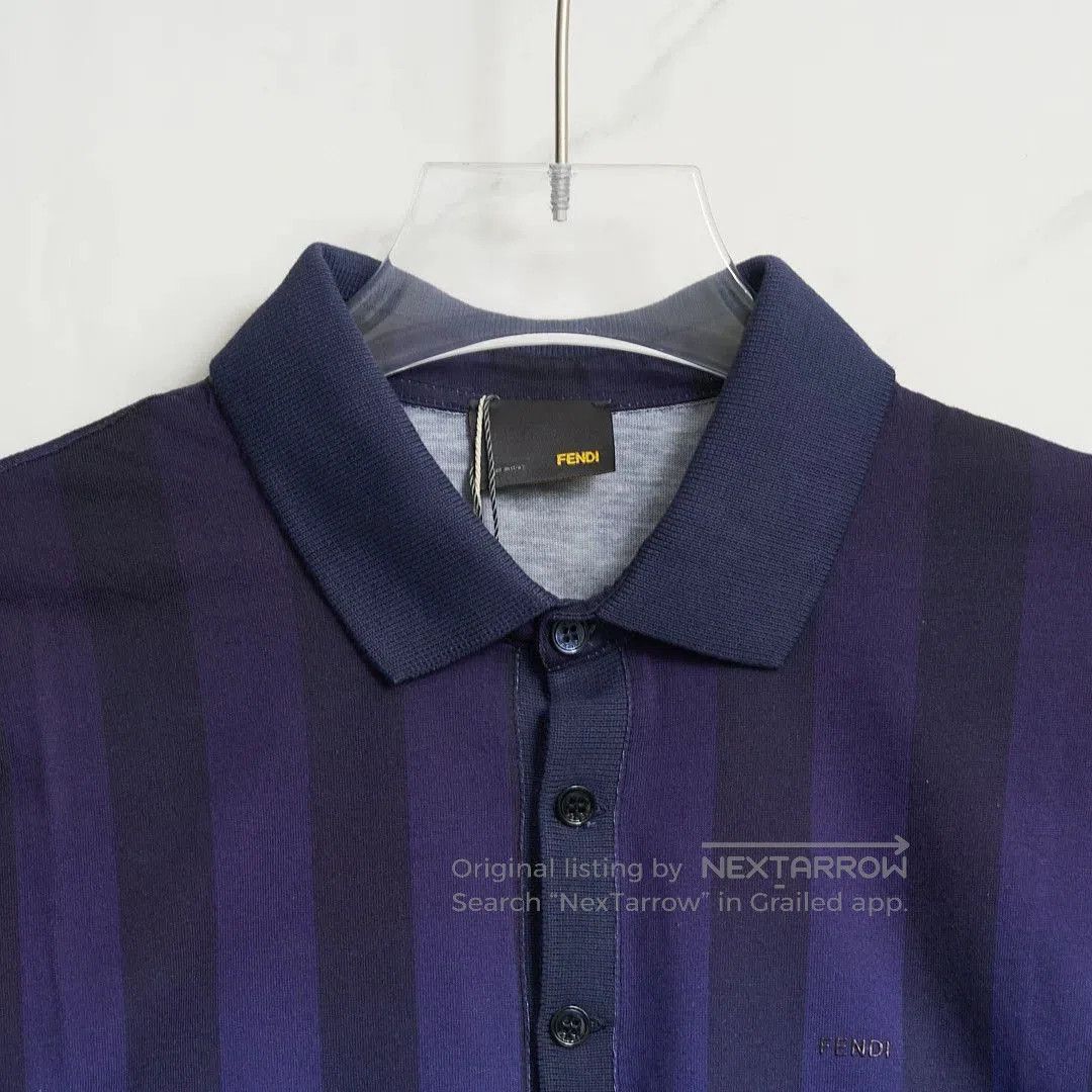 Fendi Fendi Men's Gradient Stripe Polo. Size US M / EU 48-50 / 2 - 2 Thumbnail
