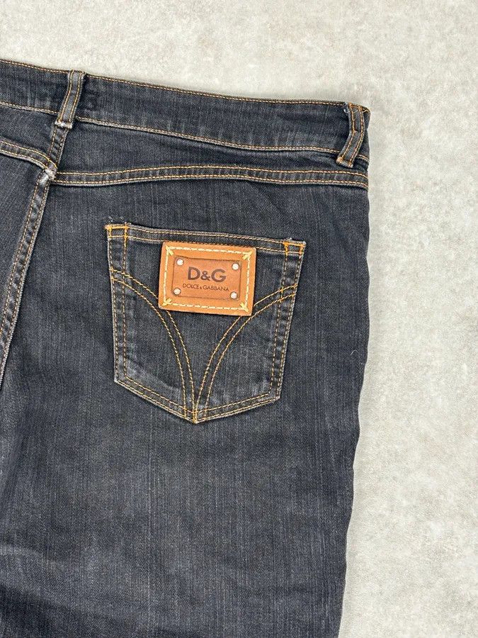 Dolce & Gabbana 2000s Dolce & Gabbana Navy Brut Denim Jeans Size US 33 - 9 Thumbnail