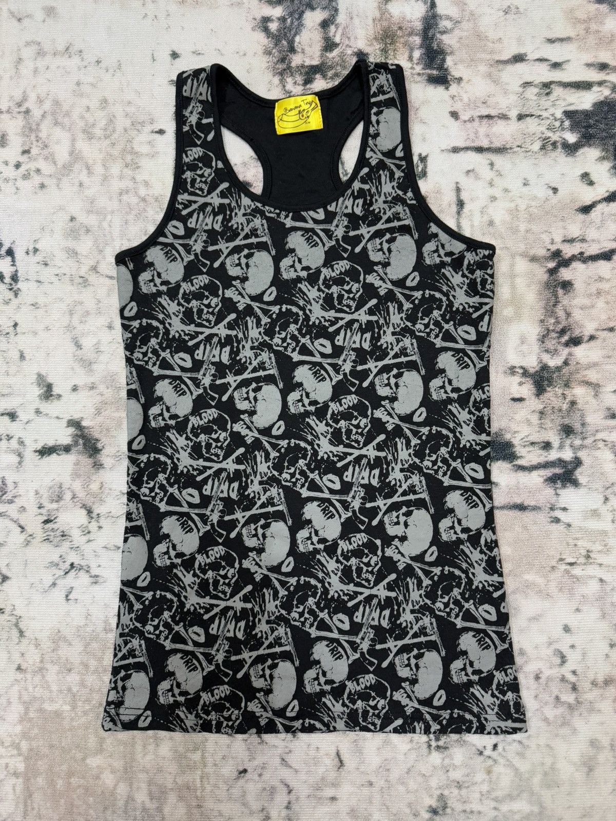 Japanese Brand Banana Trip Skull Overprint Tank Top Shirt Size US XS / EU 42 / 0 - 3 Thumbnail