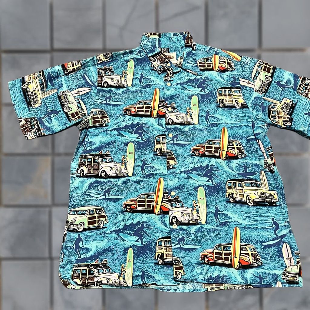 Reyn Spooner Reyn Spooner Shirt Mens Medium blue Surfboard Classic Car Button Size US M / EU 48-50 / 2 - 1 Thumbnail