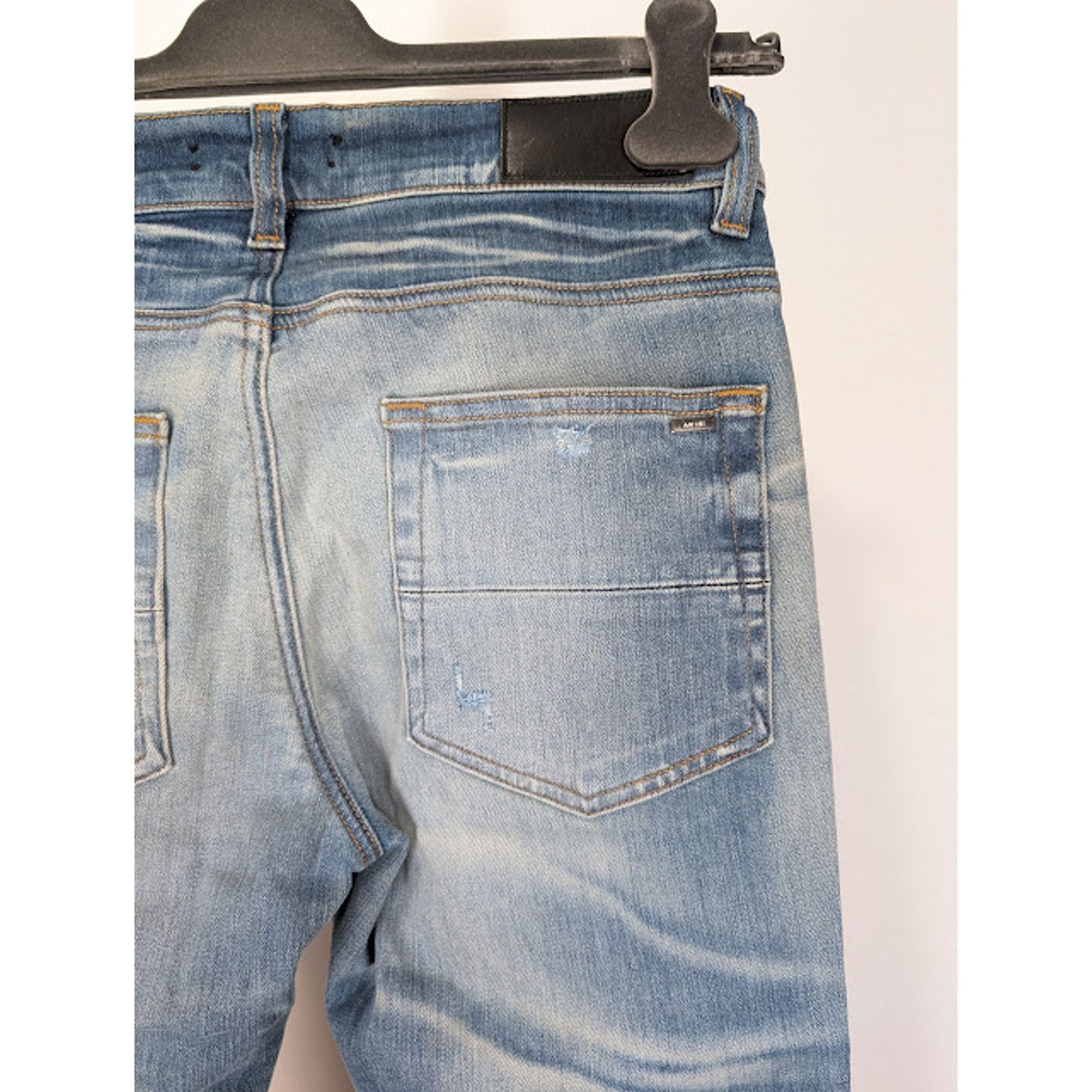 Amiri o1rshd1 Bleached MA Paisley MX1 Jeans Honeycomb Indigo Size US 40 / EU 56 - 18 Thumbnail