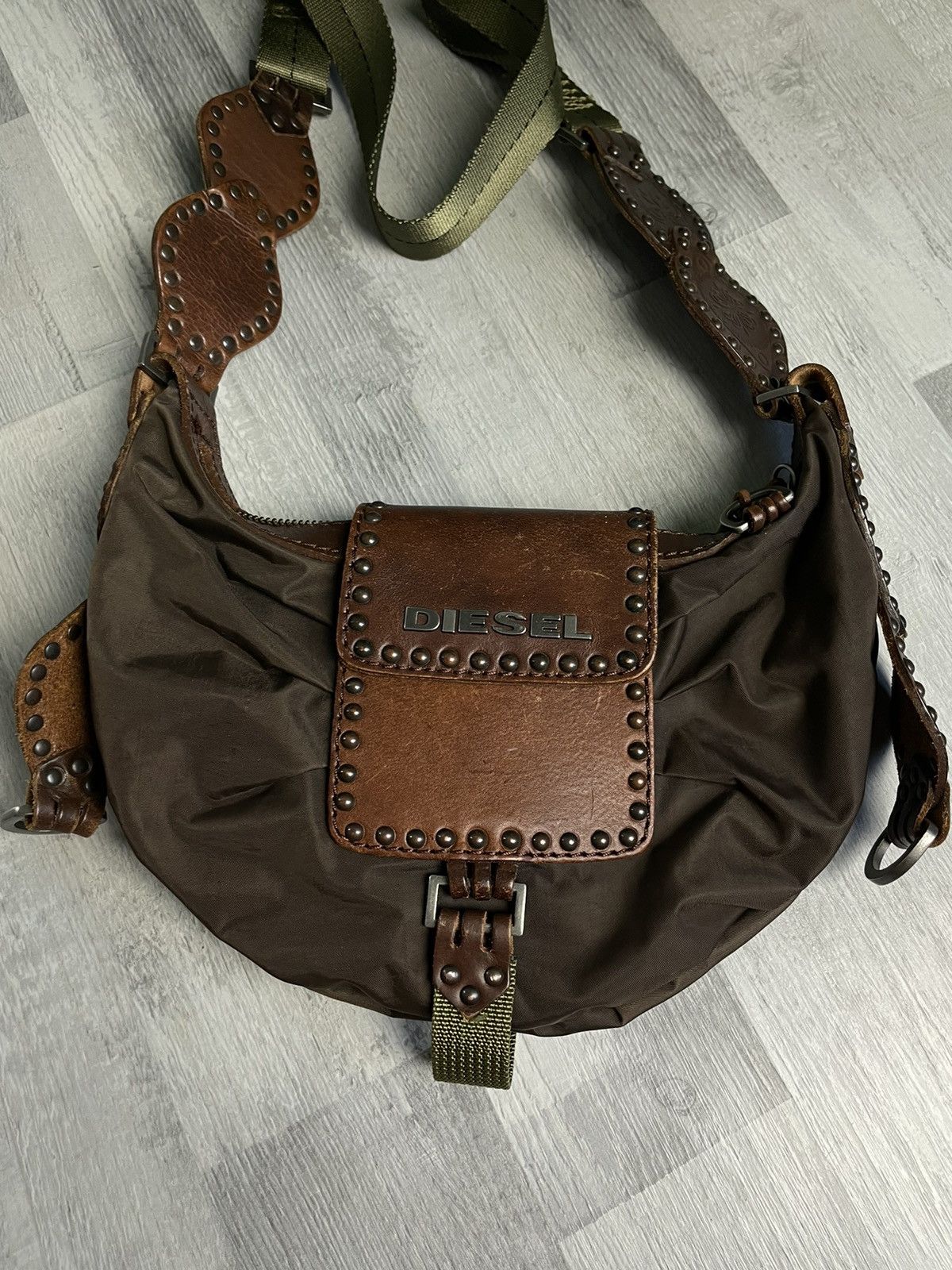 Diesel × Japanese Brand × Vintage diesel leather handbag vintage streetwear 00’s Size ONE SIZE - 2 Thumbnail