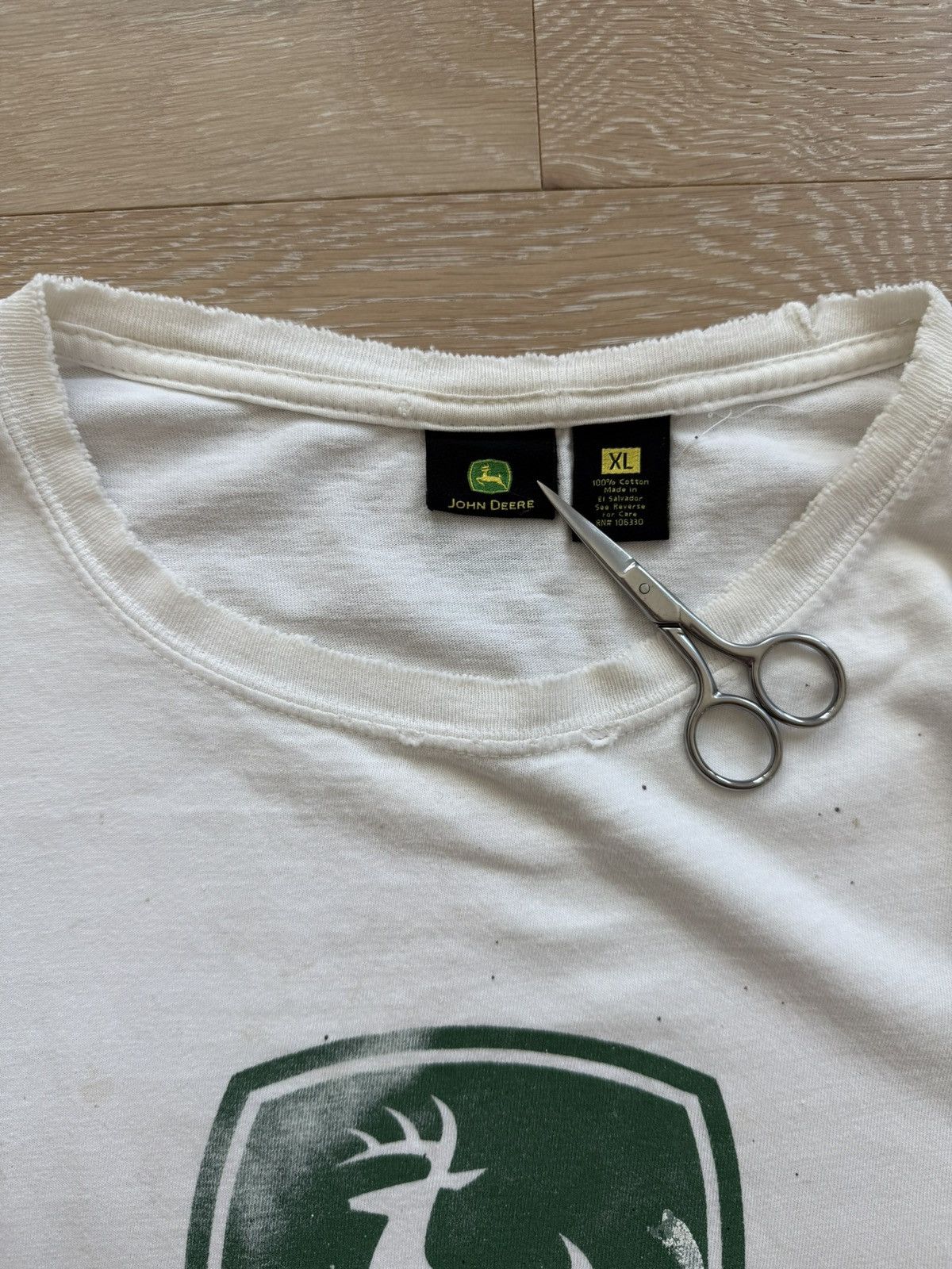 John Deere Thrashed John Deere Logo Shirt Size US XL / EU 56 / 4 - 5 Thumbnail