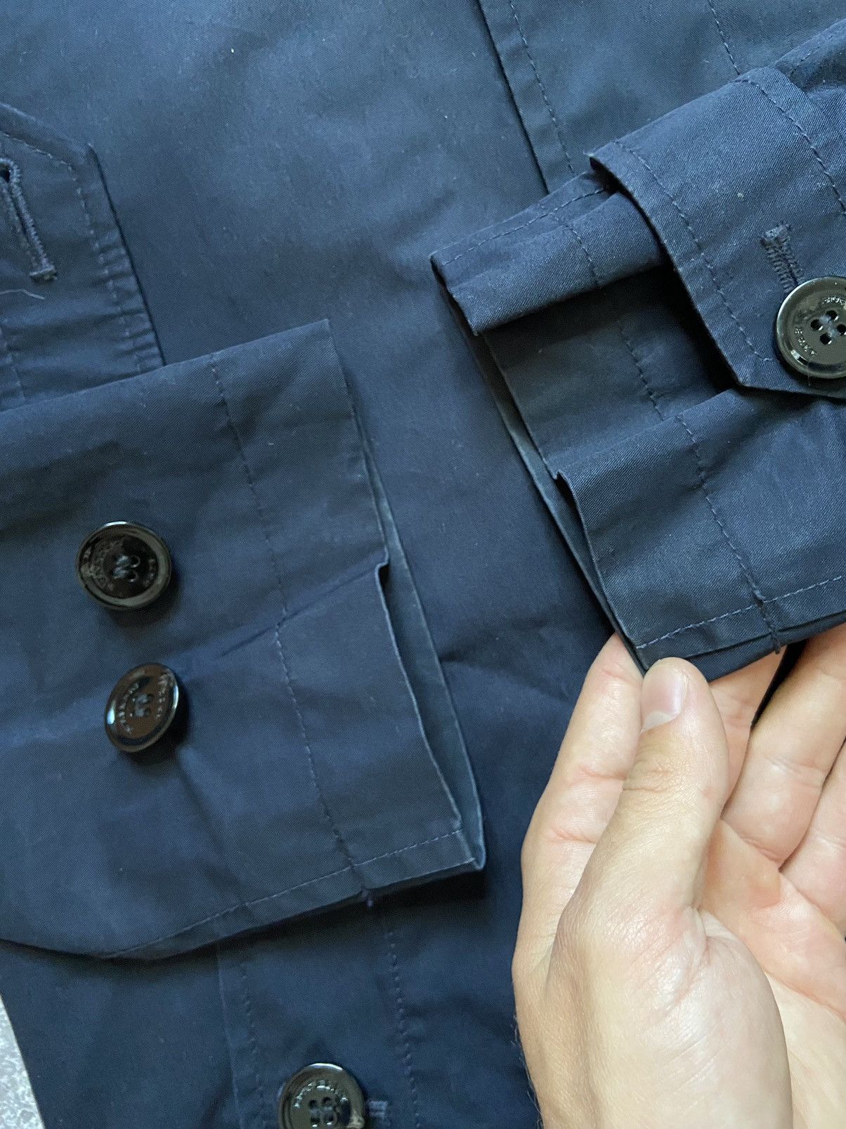 Burberry Burberry Brit Nova Check Inside Trench Coat In Navy Size US M / EU 48-50 / 2 - 13 Thumbnail