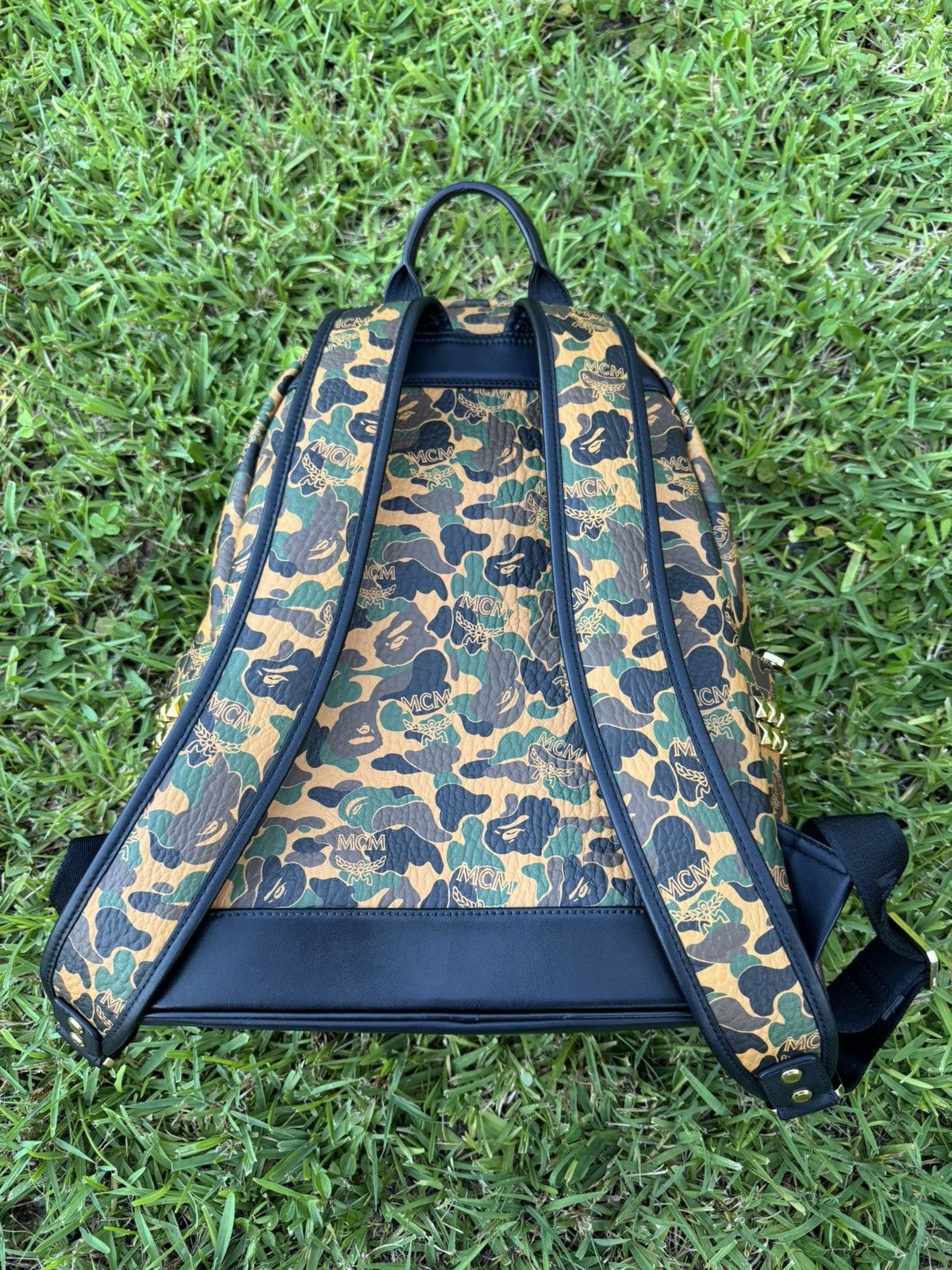 Bape × MCM MCM & BAPE Stark Visetos Camo Backpack *MINT* Size ONE SIZE - 2 Thumbnail