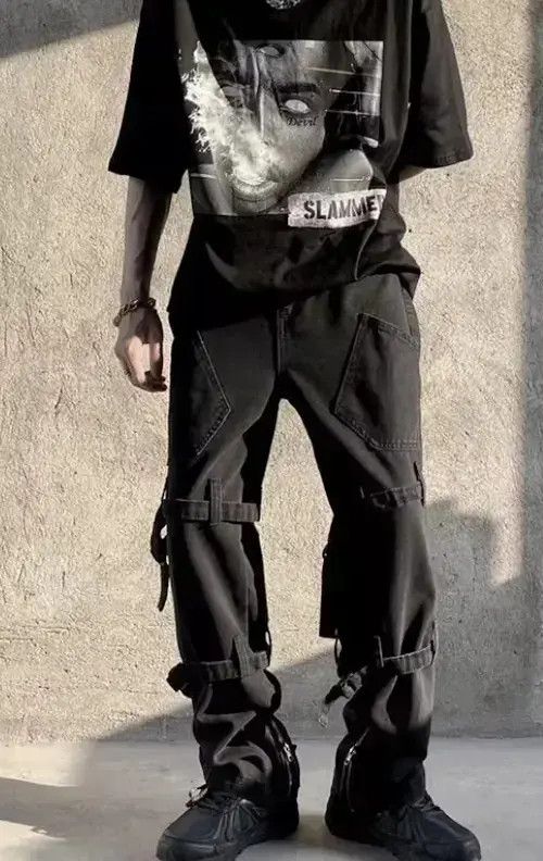 Japanese Brand Custom denim jeans oversize Size US 32 / EU 48 - 4 Thumbnail