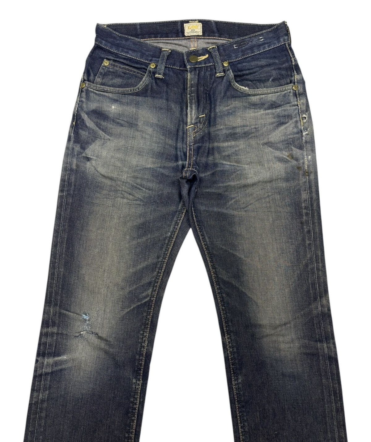 Lee 🔥LEE 101 DISTRESSED AGED DENIM JEANS Size US 27 - 5 Thumbnail