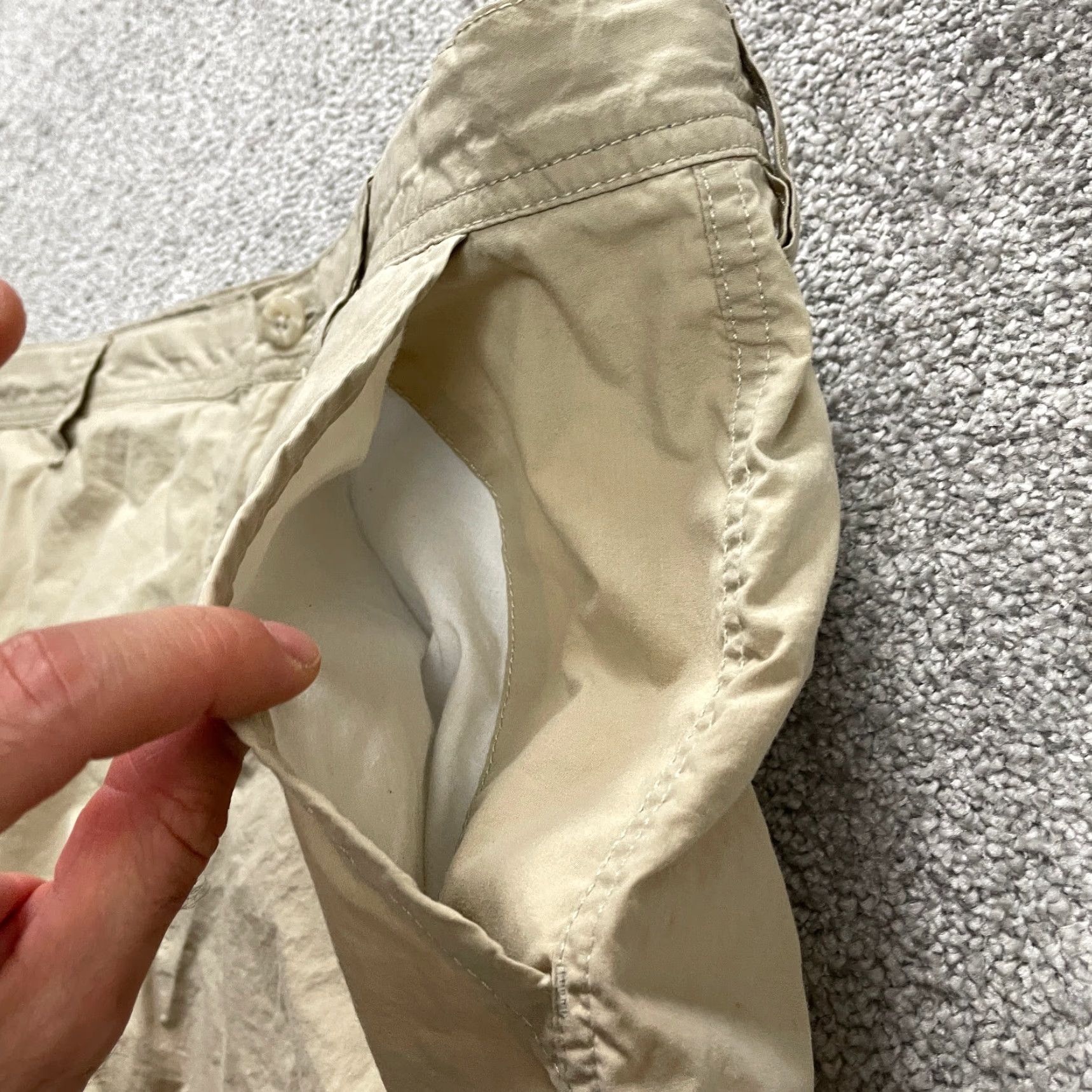 Vintage Columbia Shorts Men 38 Beige Chino Cotton Casual Outdoor 10in Inseam Pockets Mens Size US 38 / EU 54 - 7 Thumbnail