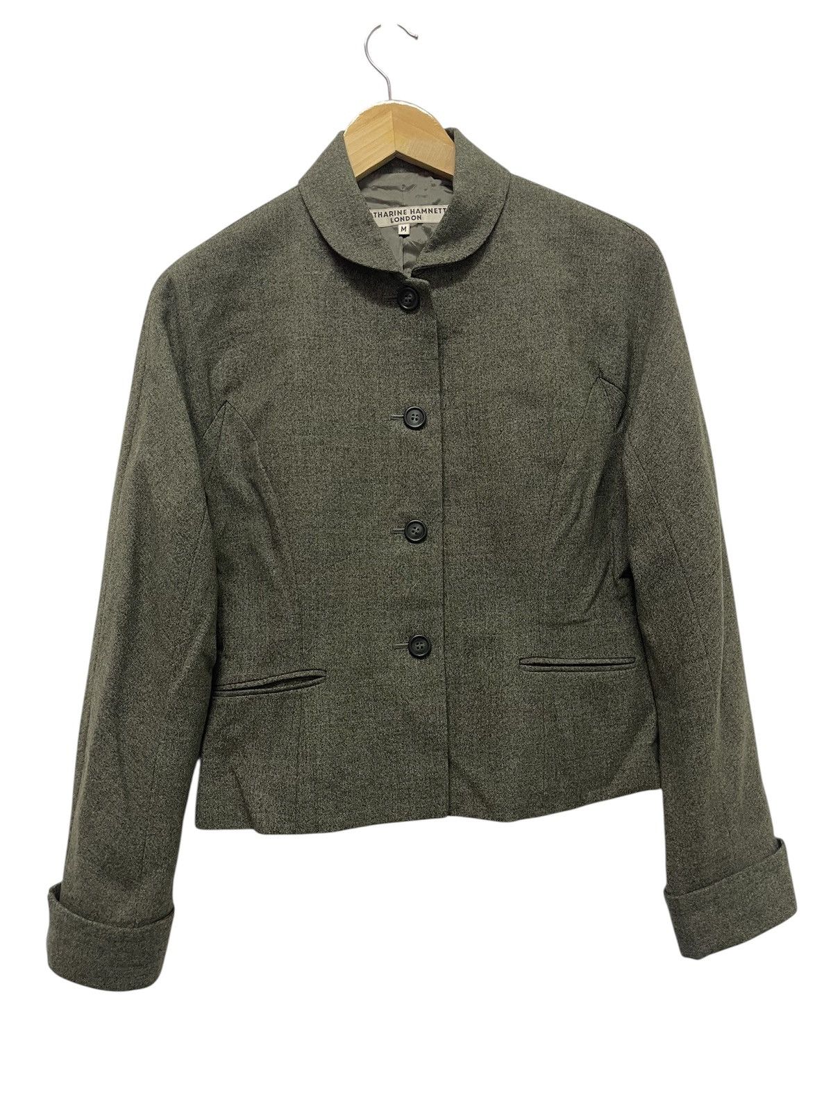 Katharine Hamnett London Vintage KATHARINE HAMNETT LONDON Crop Jacket Size M / US 6-8 / IT 42-44 - 1 Thumbnail