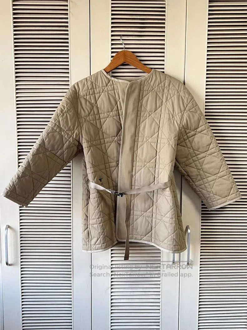 Dior Dior Cotton jacket with rattan plaid tie Size XXS / US 00 / IT 34 - 1 Thumbnail
