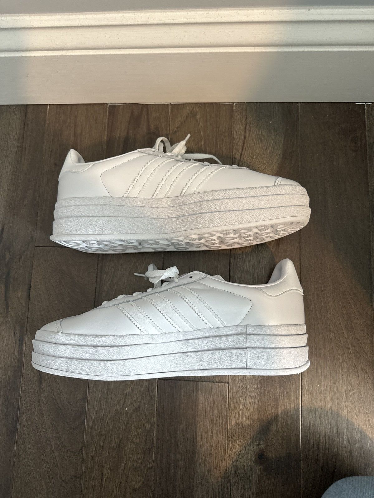 Adidas Adidas Gazelle Bold ‘Triple White’ Size US 9 / IT 39 - 3 Thumbnail