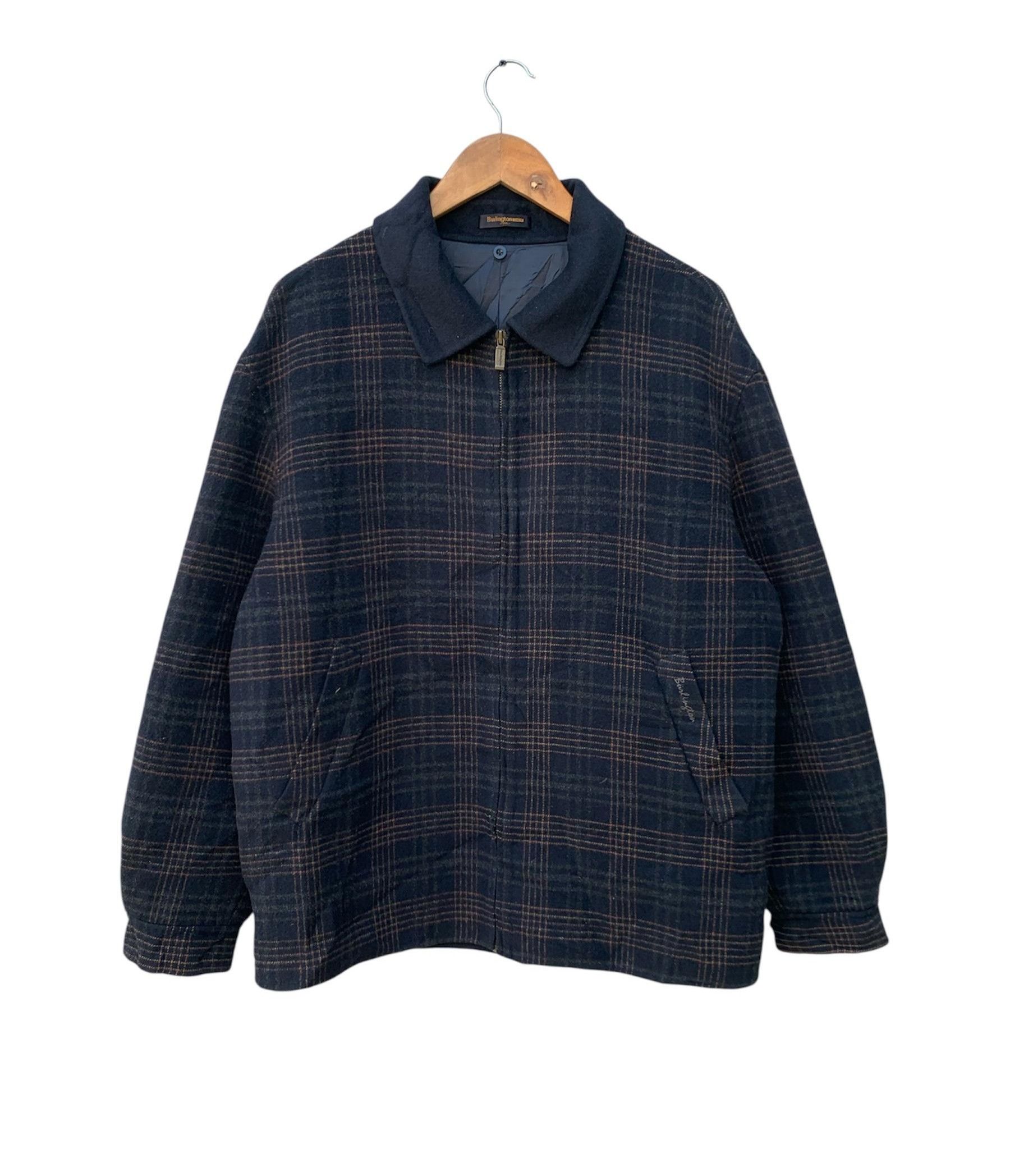 Burlington Vintage Burlington Wool Zipper Jacket Size US M / EU 48-50 / 2 - 1 Thumbnail