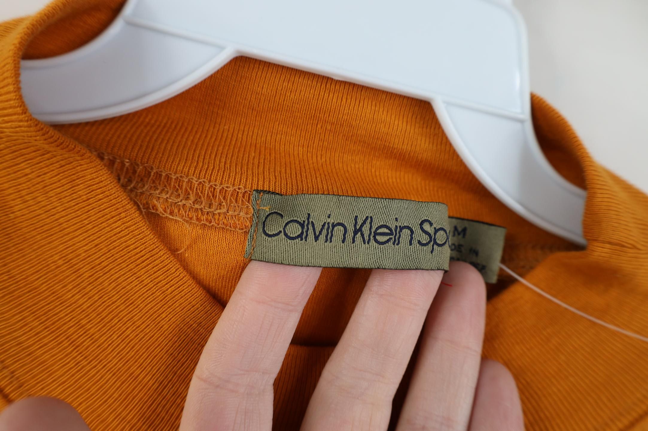 Calvin Klein Deadstock Vintage 90s Calvin Klein Mock Neck T-Shirt Size US M / EU 48-50 / 2 - 6 Thumbnail
