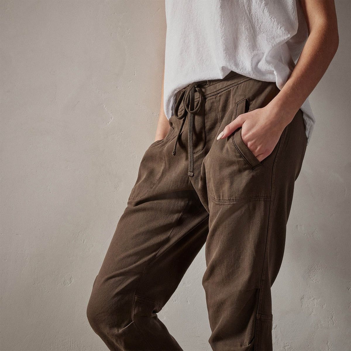 James Perse JAMES PERSE SOFT DRAPE PANT Sz 8 Size 30" / US 8 / IT 44 - 1 Thumbnail