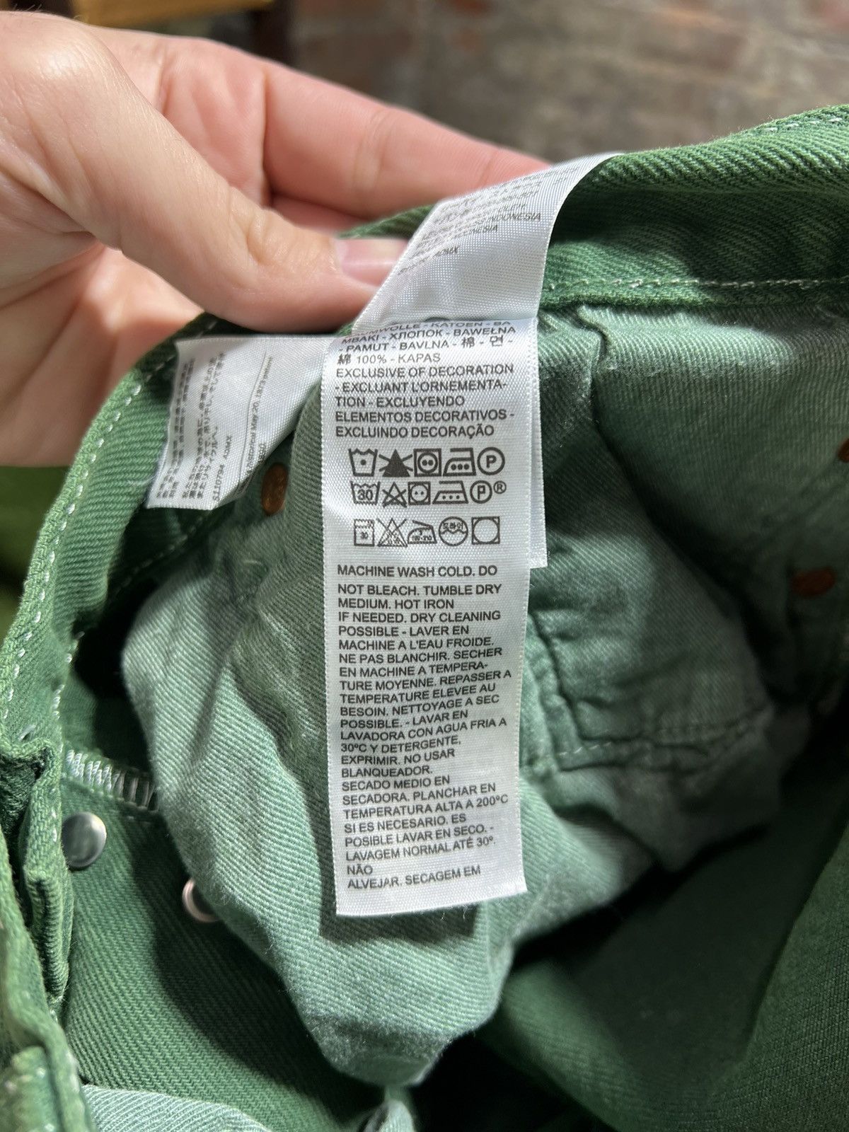 DENIM TEARS Denim Tears x Levi’s Green Jeans Size US 31 - 5 Thumbnail