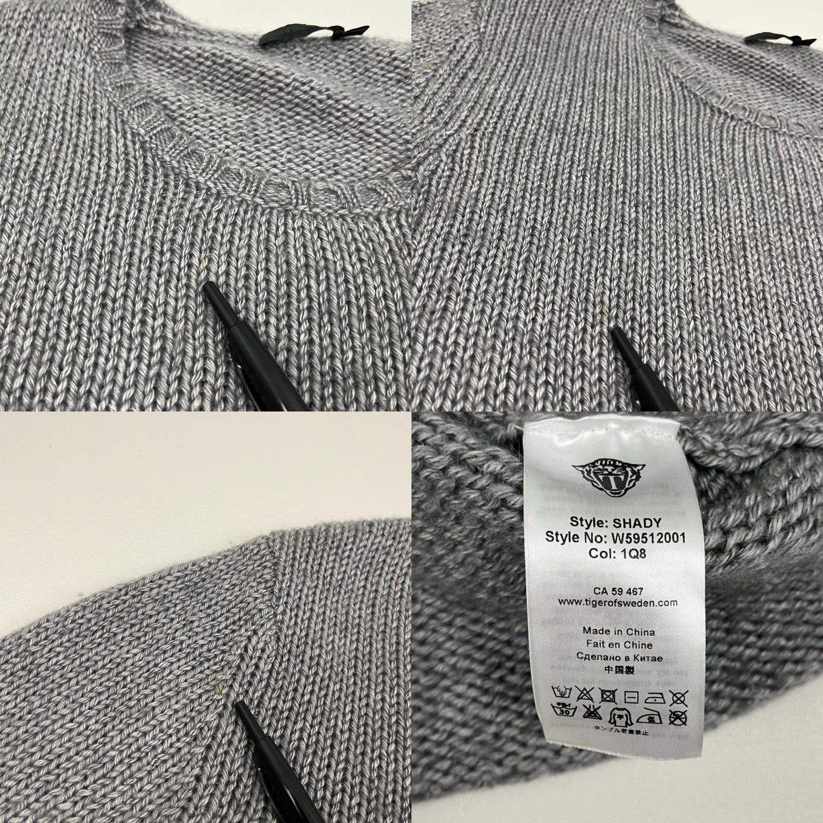 Tiger of Sweden Tiger of Sweden Sweater Women XL Gray Wool Blend Knit Crew Pullover Jumper Shady Size XL / US 12-14 / IT 48-50 - 8 Thumbnail