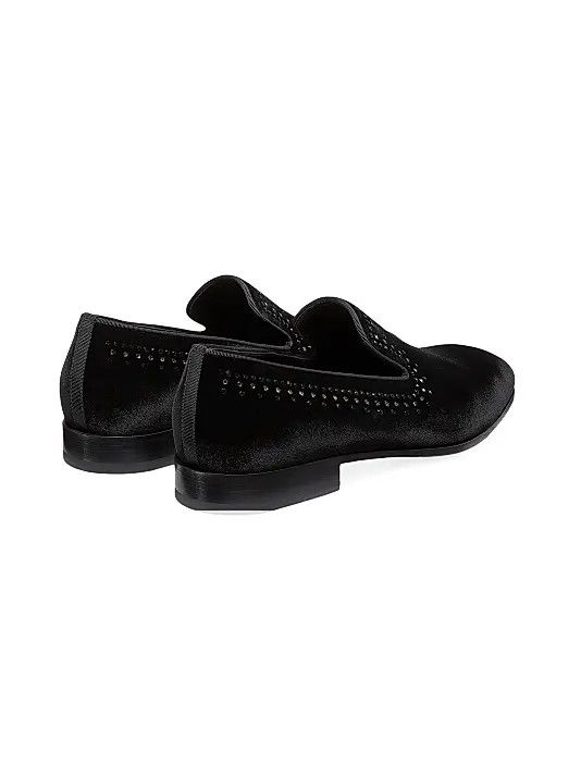Stuart Weitzman os11x0326 Premiere Party Velvet Loafers in Black Size US 10 / EU 43 - 3 Thumbnail