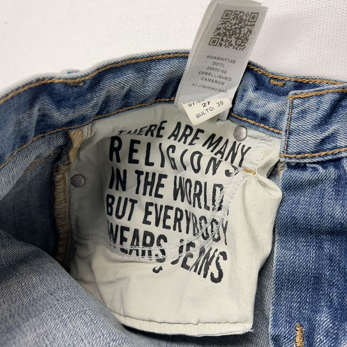 True Religion True Religion Jeans Blue Cameron Slim Boyfriend Grommet Size 27" / US 4 / IT 40 - 14 Thumbnail