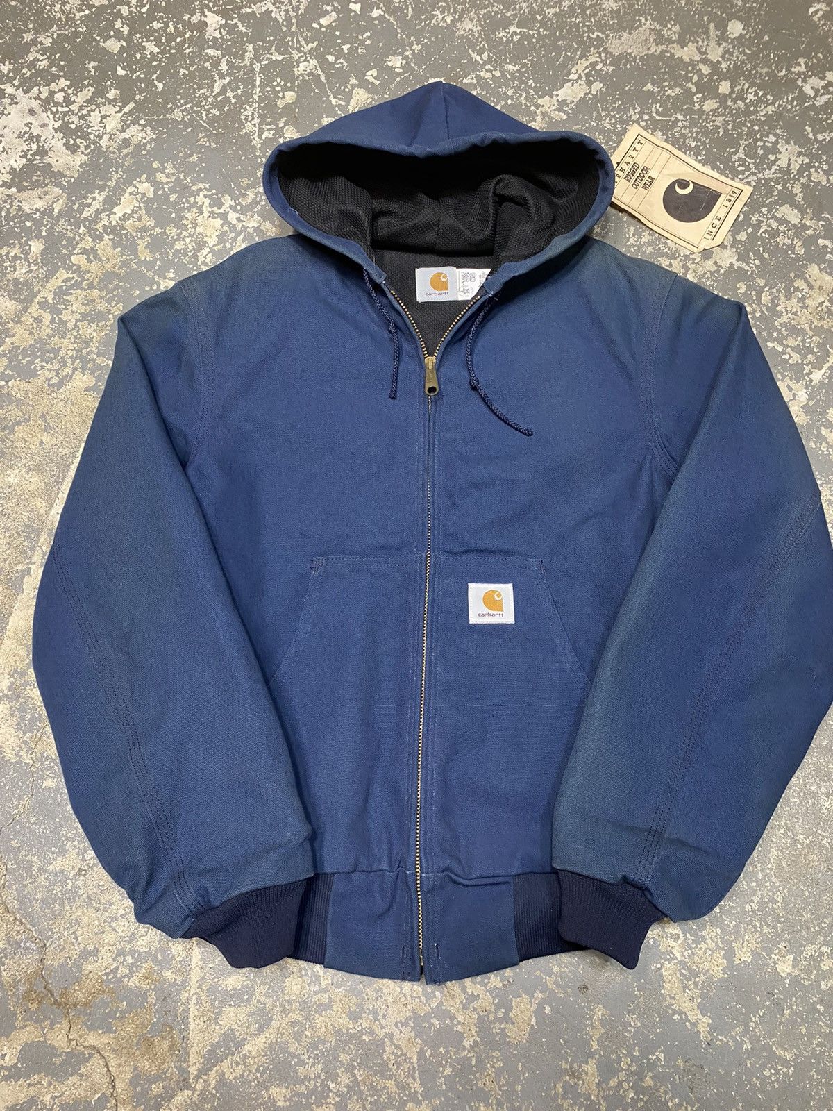 Carhartt × Vintage Vintage Carhartt Blue Hooded Active Jacket JR102 New Size US S / EU 44-46 / 1 - 14 Thumbnail