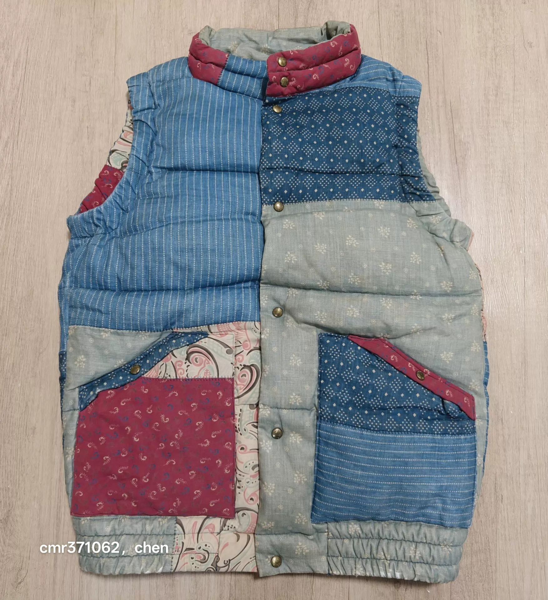 Visvim VISVIM 14AW FLUX PATCHWORK DOWN VEST USED S1 Size US S / EU 44-46 / 1 - 1 Thumbnail